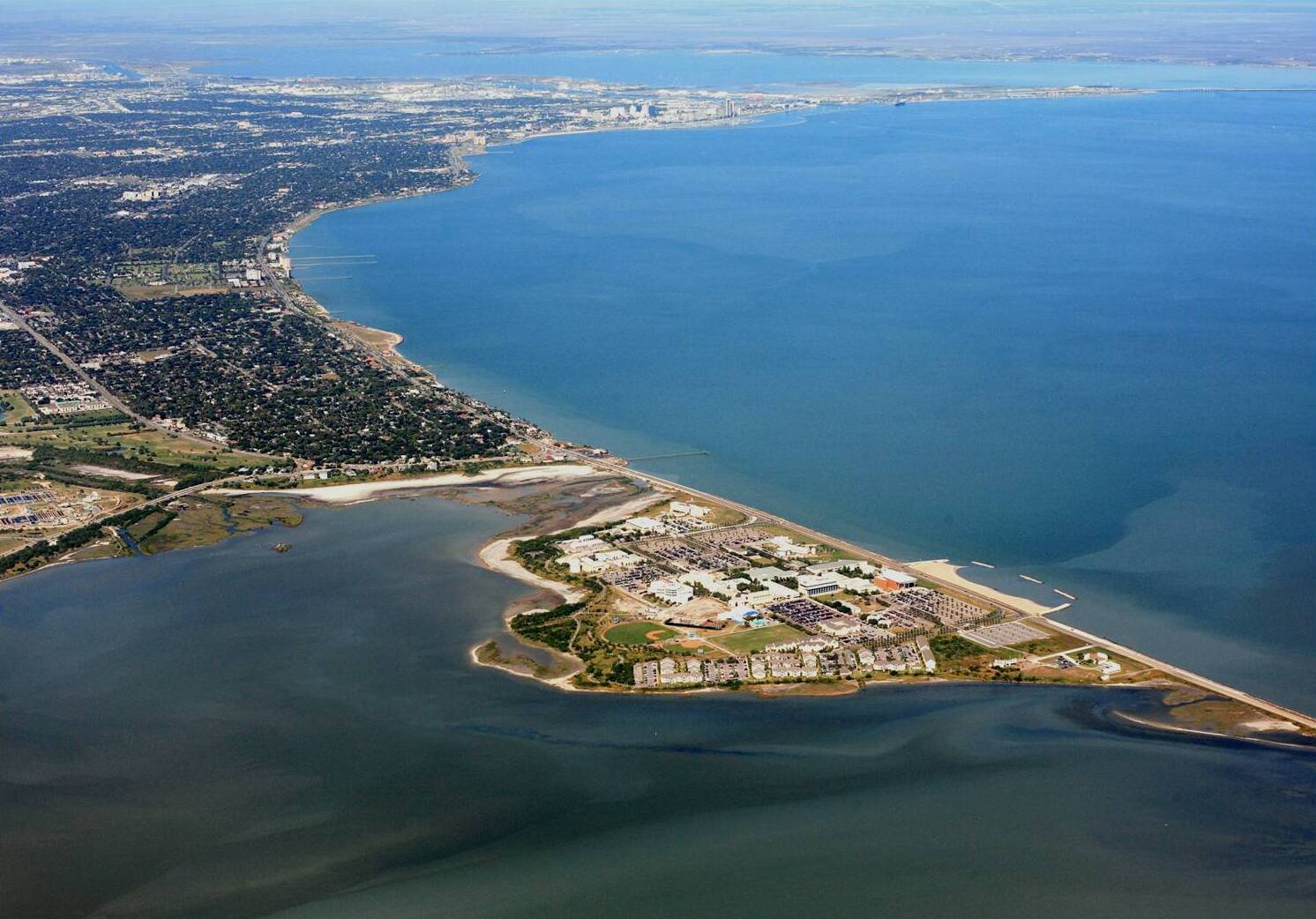 Aerial view of Corpus Christi, Texas