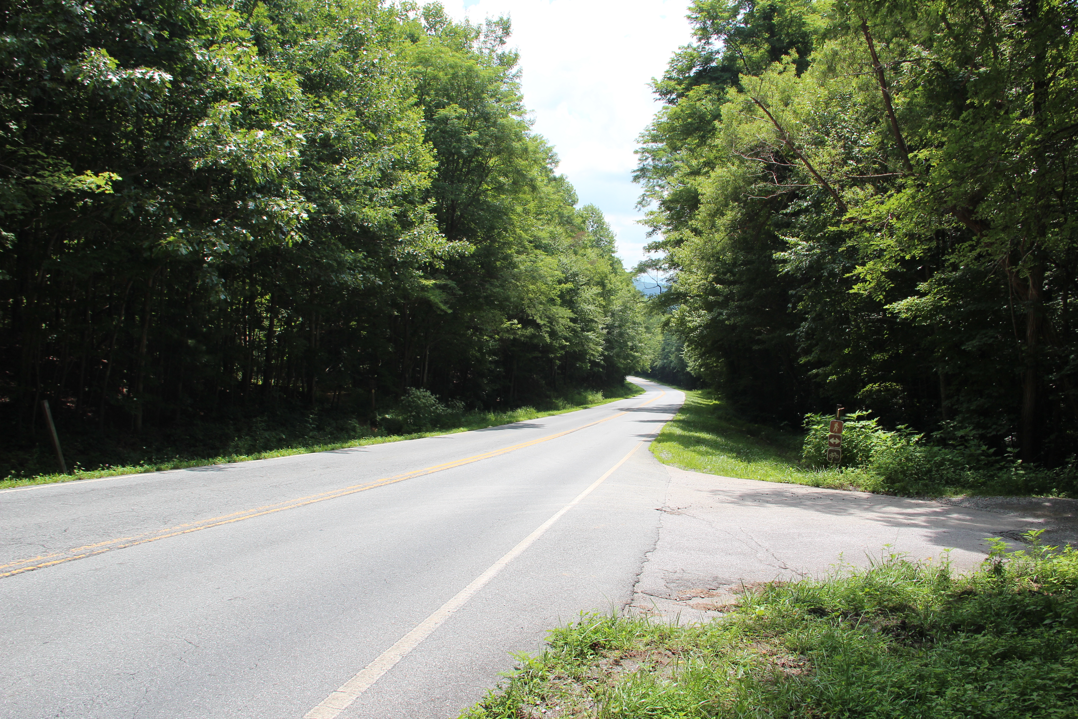 Aska Road south of Blue Ridge, Georgia — not a downtown coworking week