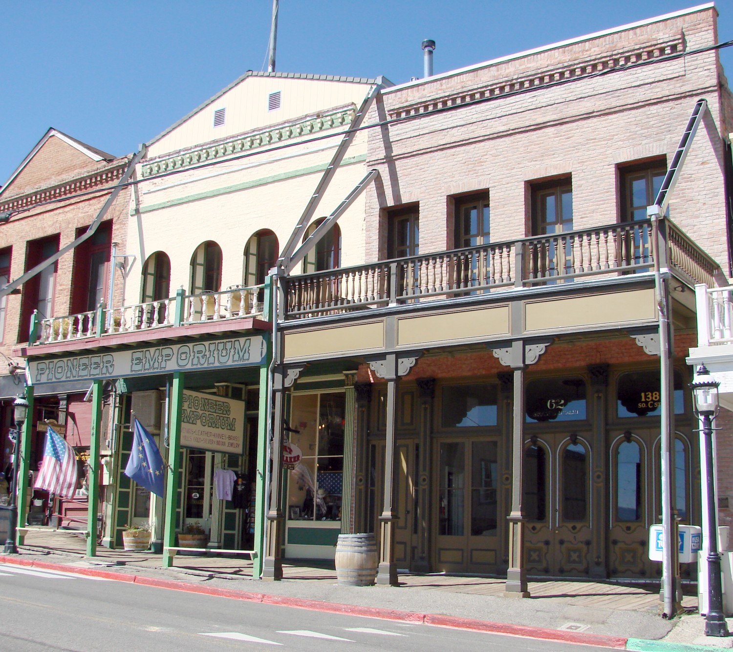 C Street looking along Virginia City, Nevada