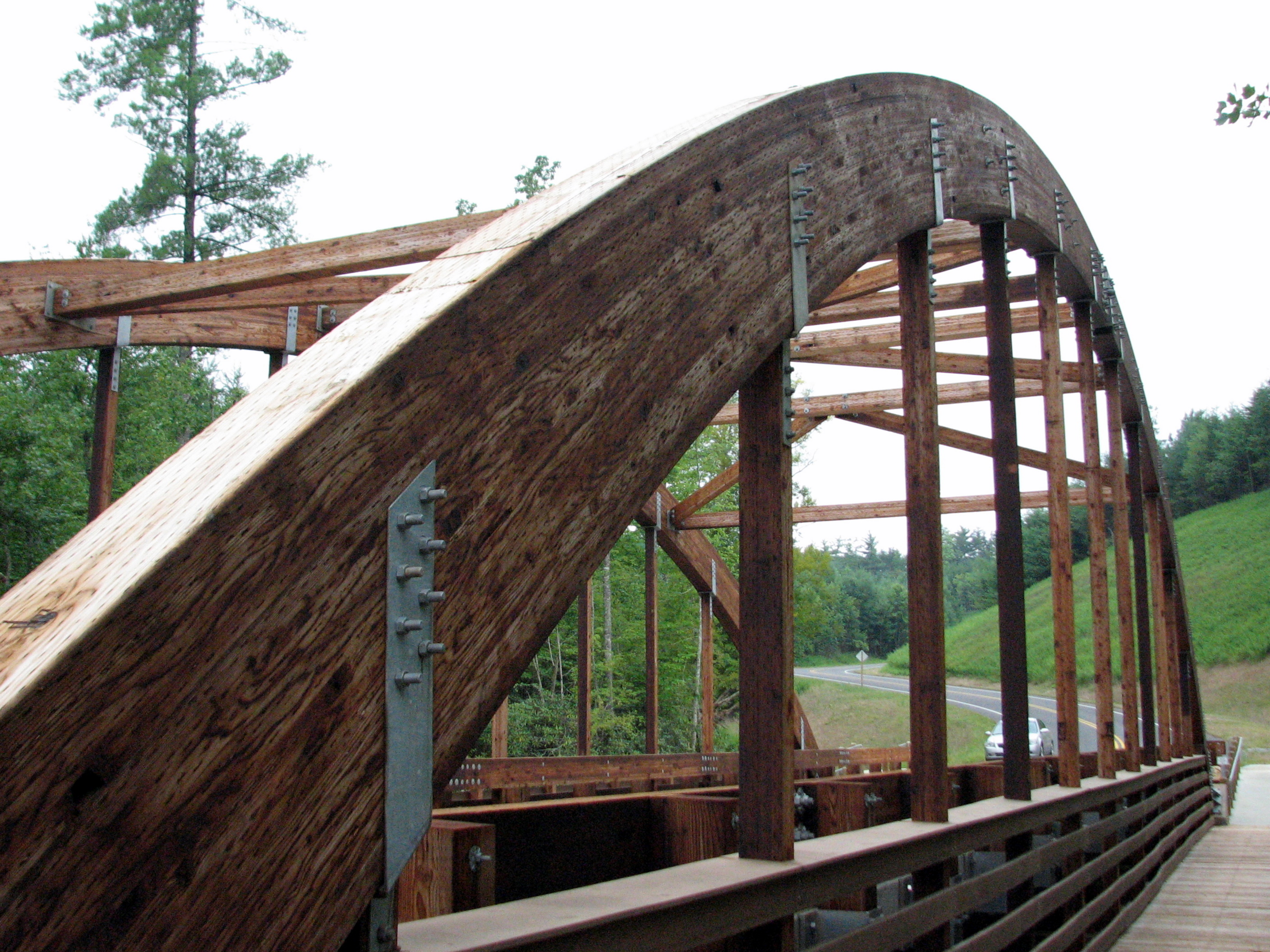 Fonta Flora trail bridge at Lake James State Park