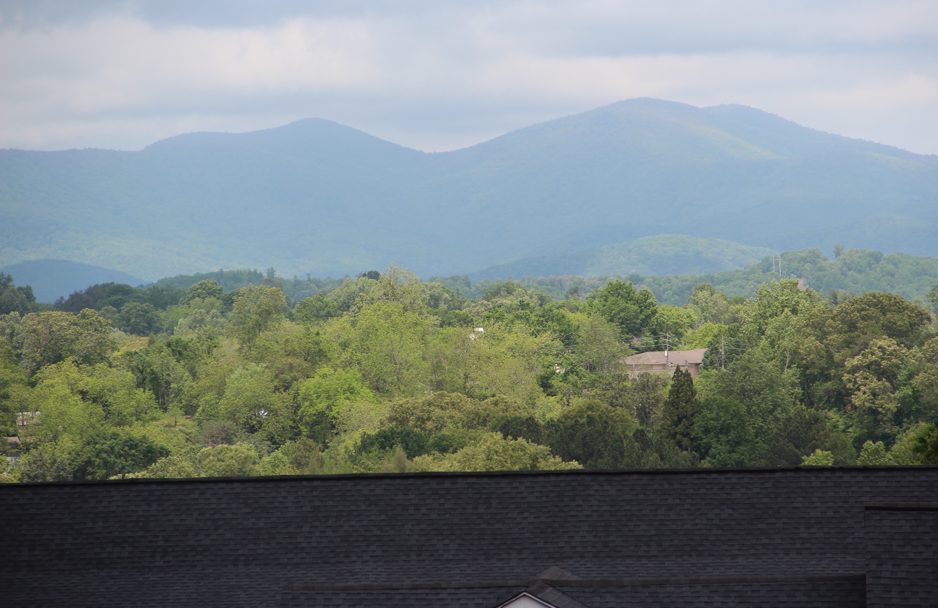 Long Mountain and Gooch Mountain viewed from Dahlonega, Georgia