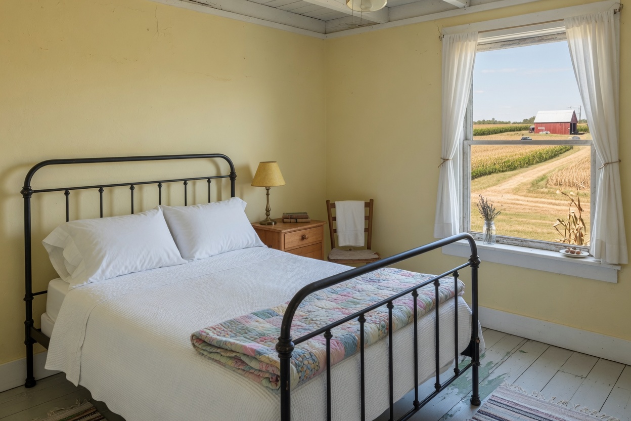 Stay lodging interior or exterior, no faces