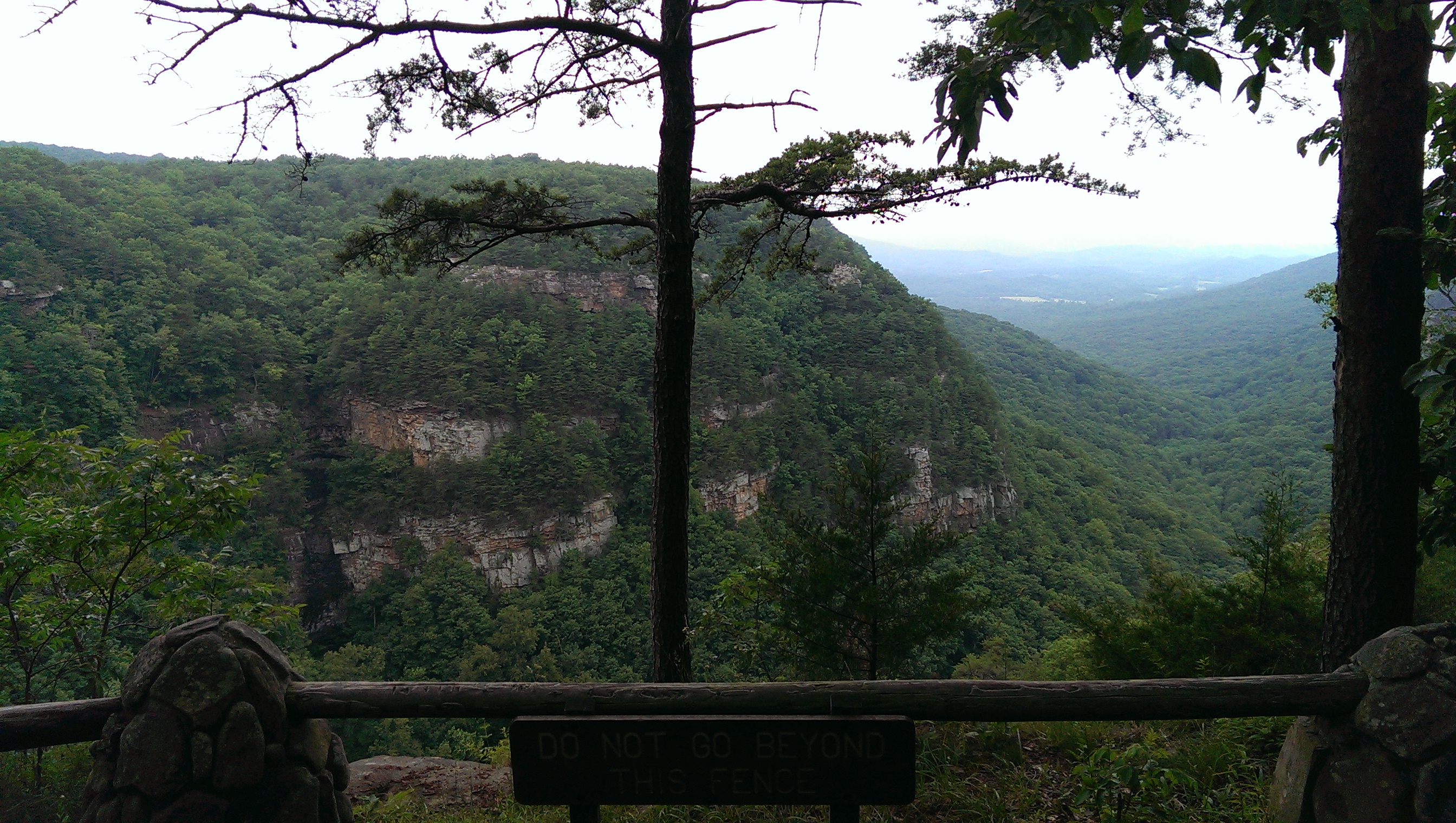 Cloudland Canyon panorama from the overlook trail