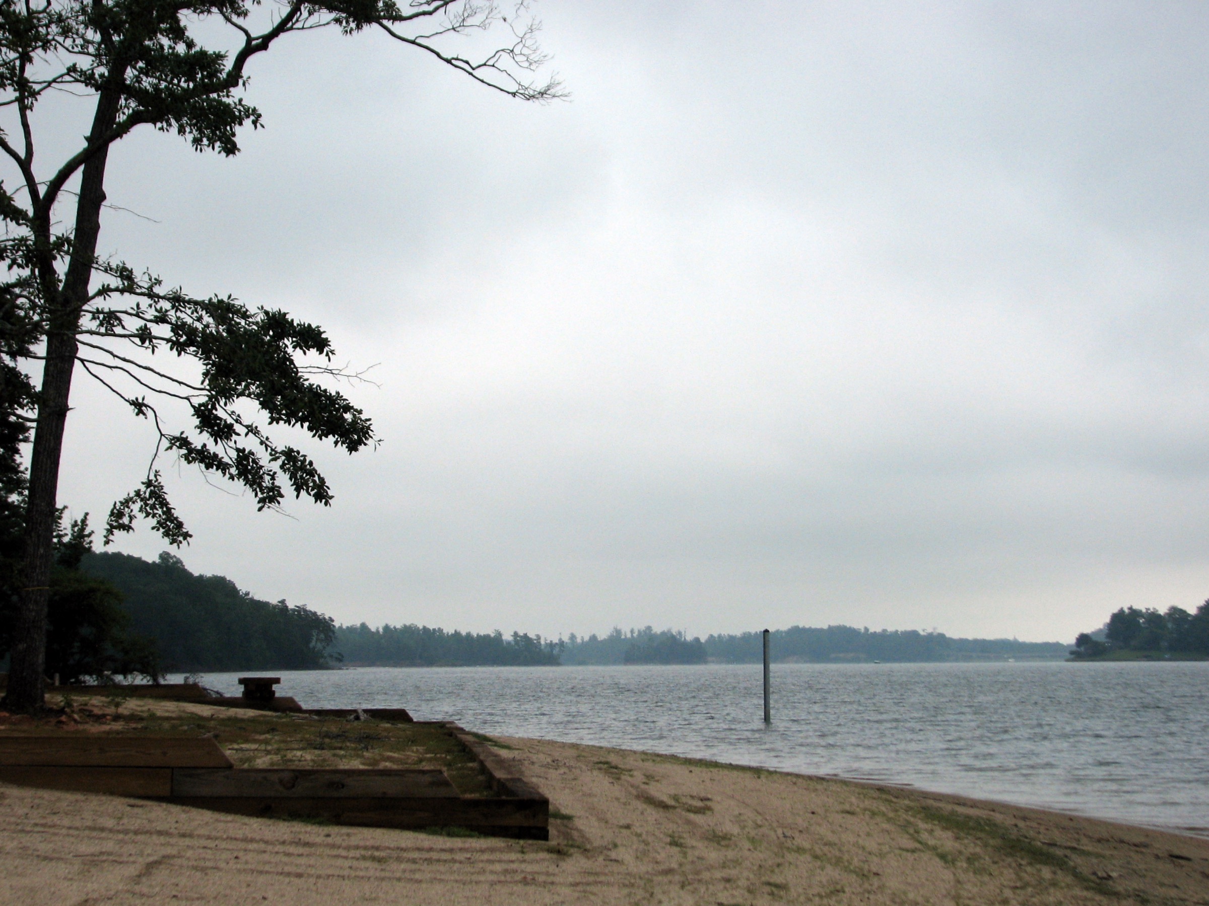 Paddy's Creek swim beach on Lake James State Park, Nebo