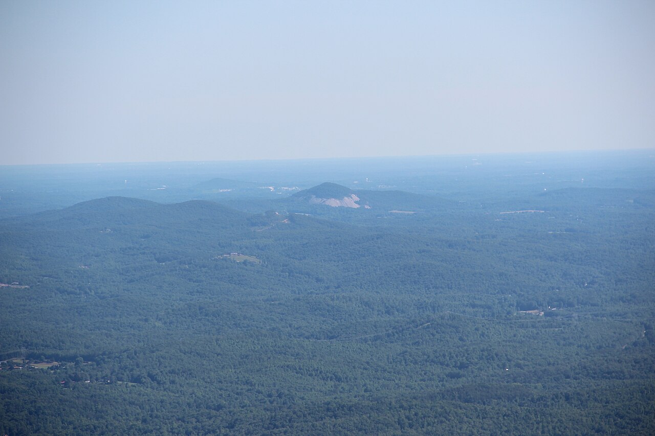 Glassy Mountain from the Caesars Head overlook in South Carolina.