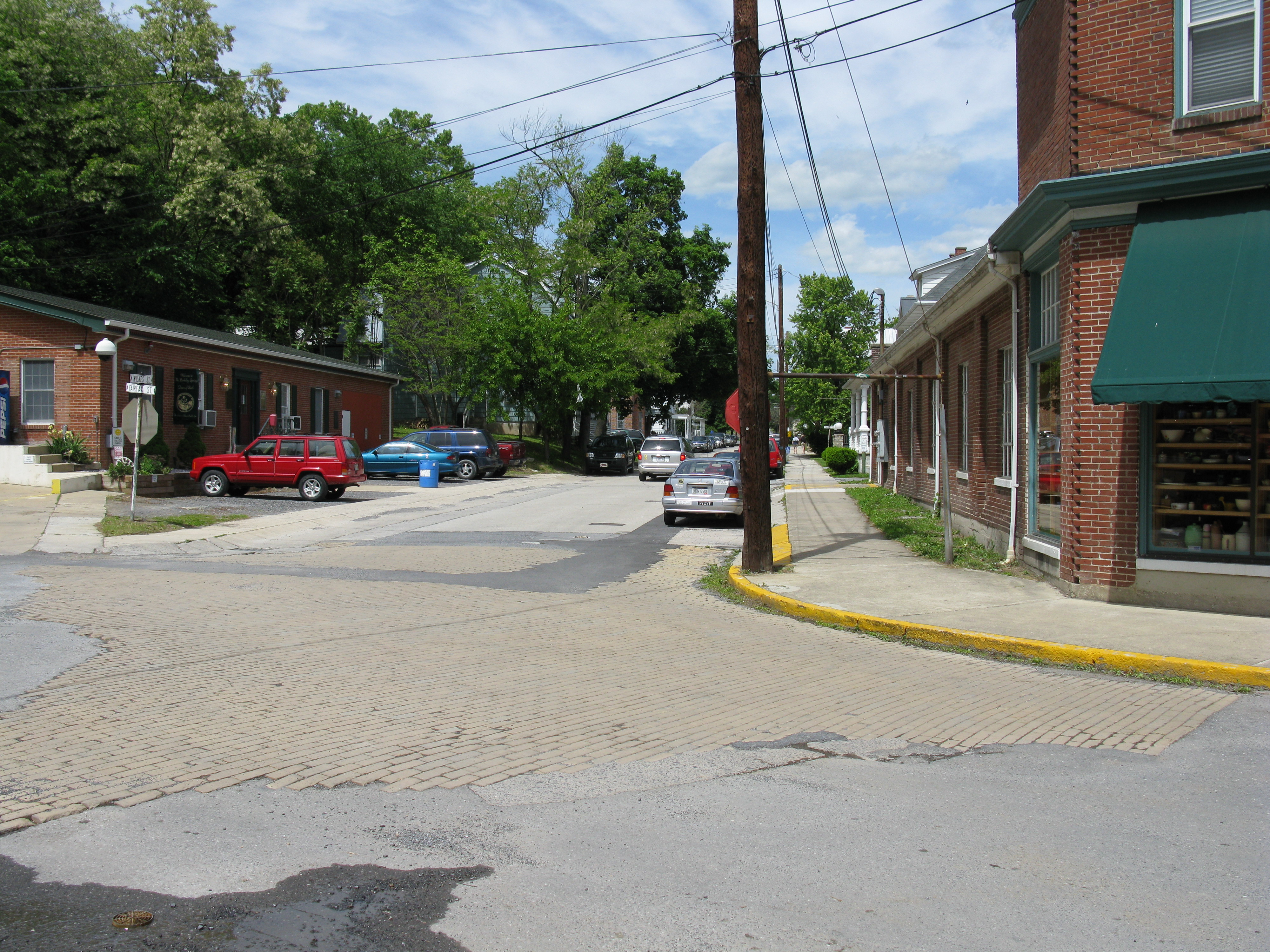 Wilkes Street at Fairfax Street in the Town of Bath