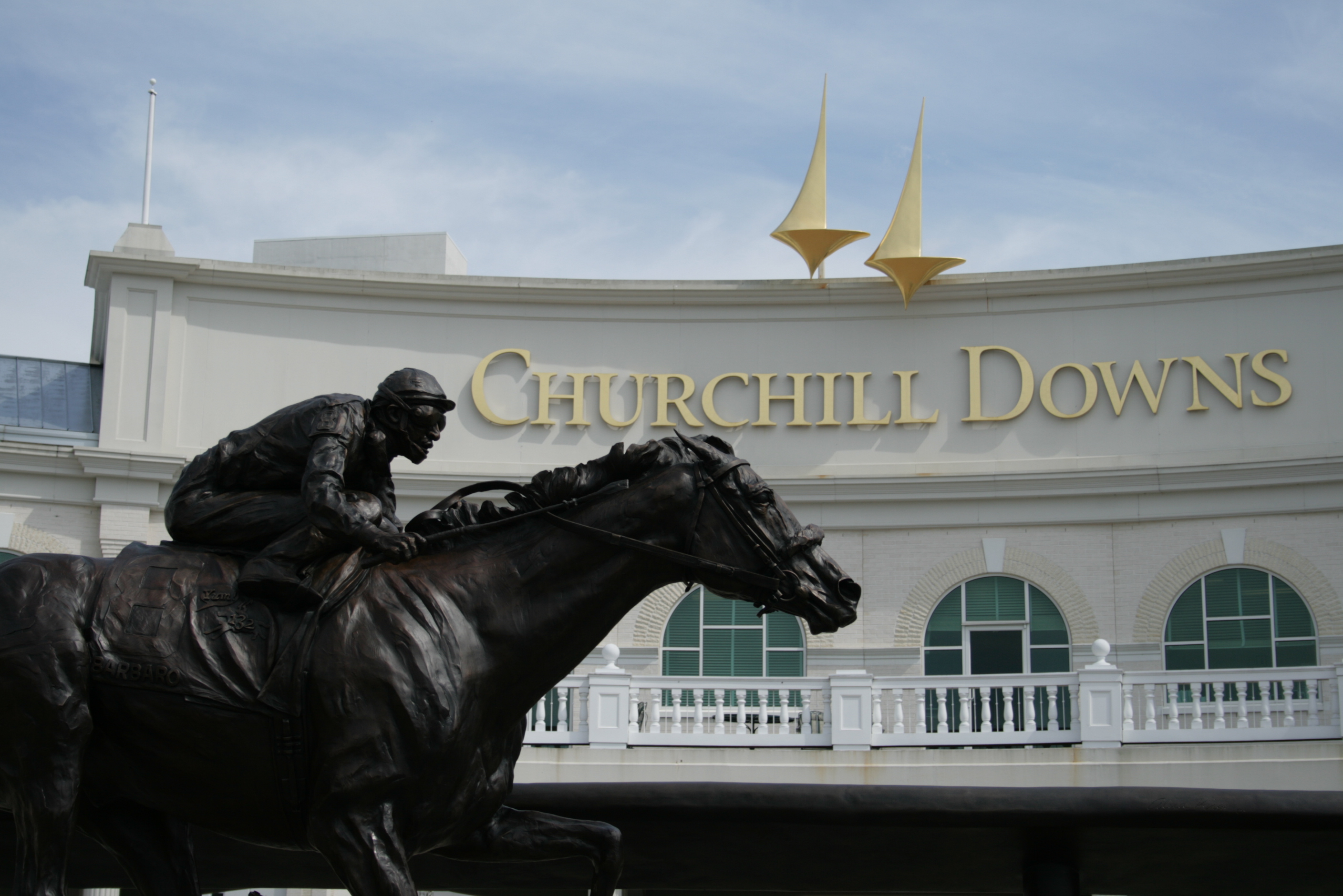 Churchill Downs entrance in Louisville, Kentucky