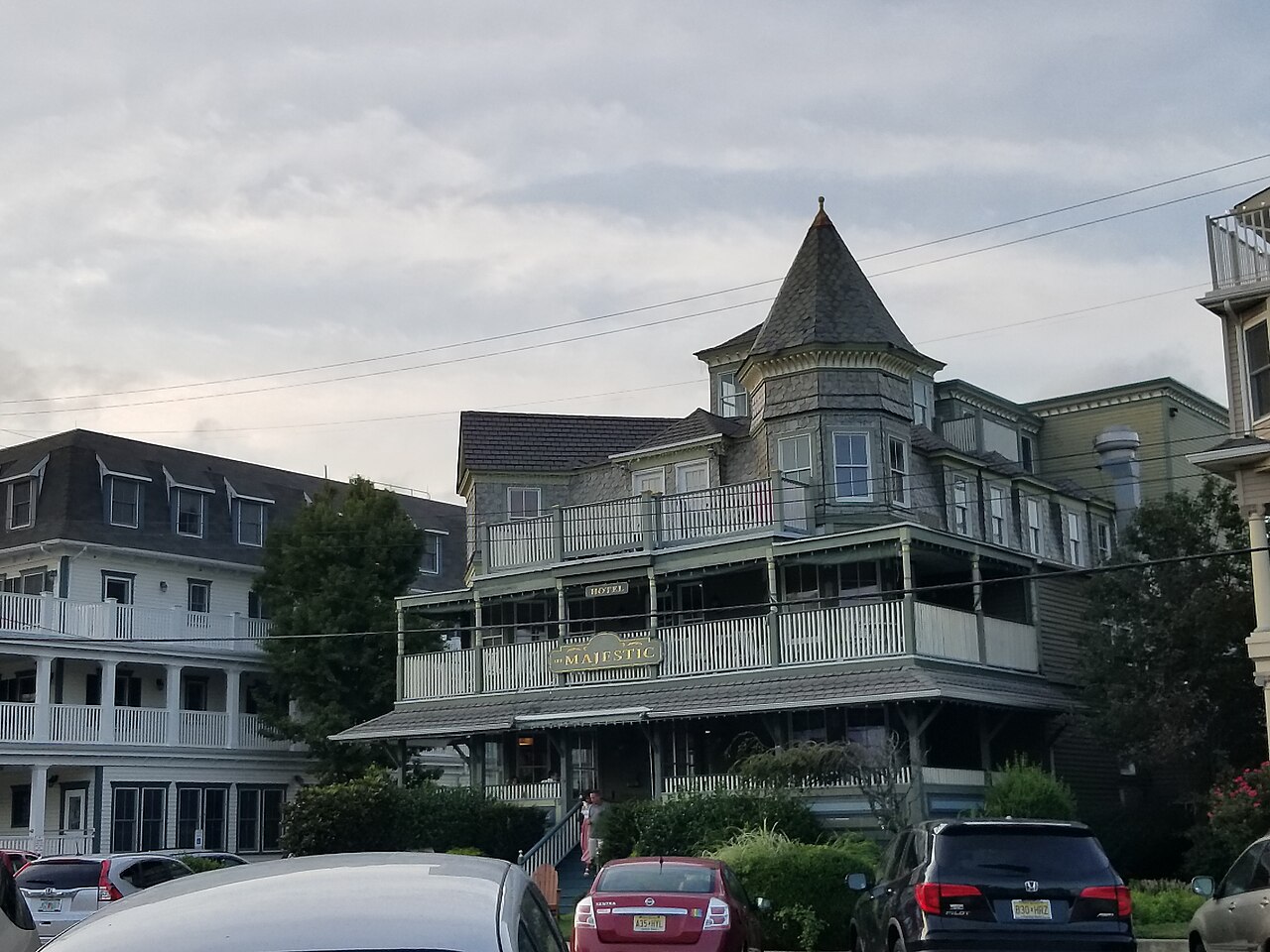 Painted Victorian house on an Ocean Grove block