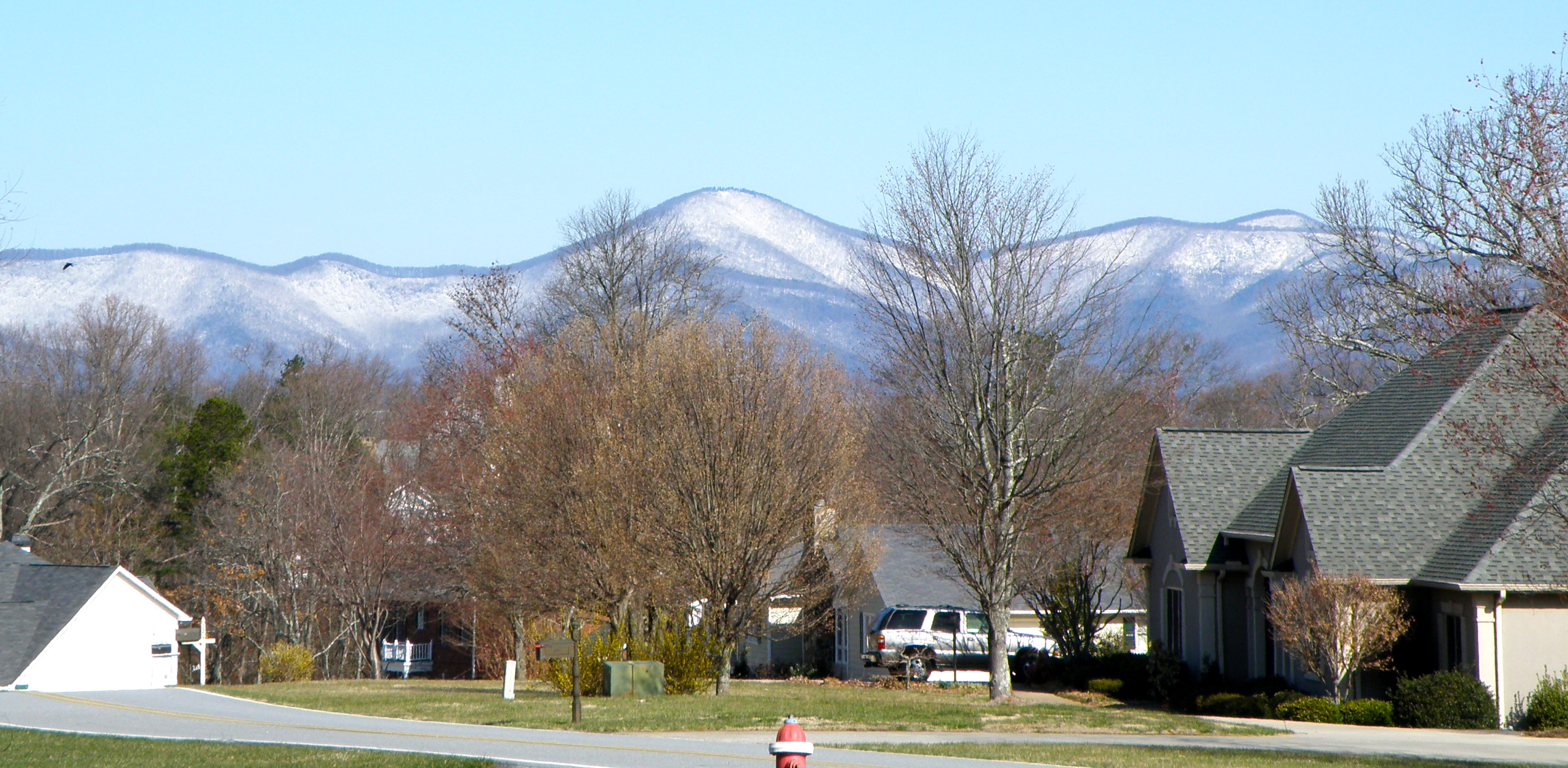 Ridge landscape in Dahlonega, Lumpkin County, Georgia
