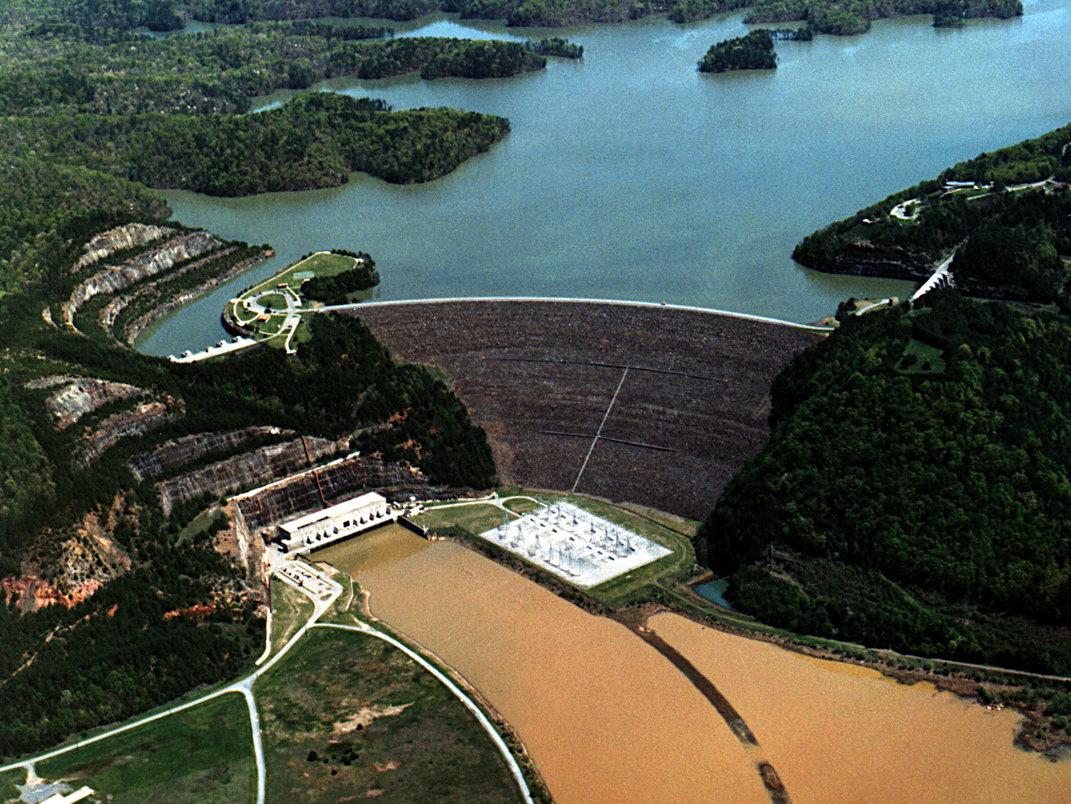 Carters Lake and Dam near Ellijay, Georgia