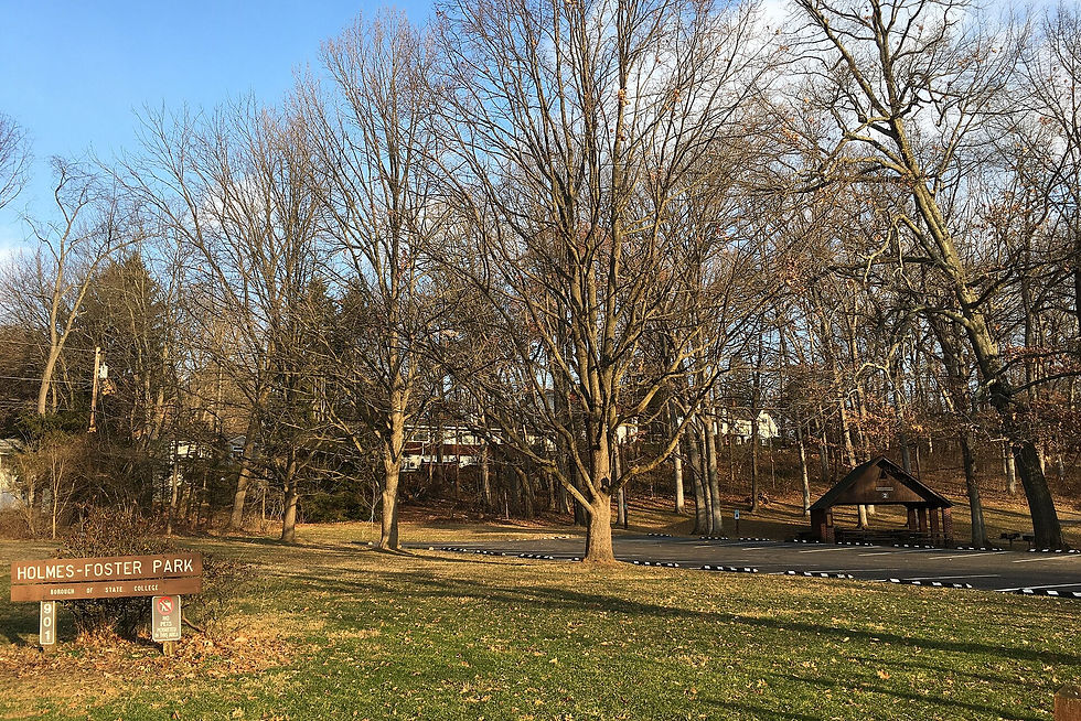 Holmes-Foster Park entrance in State College, Pennsylvania