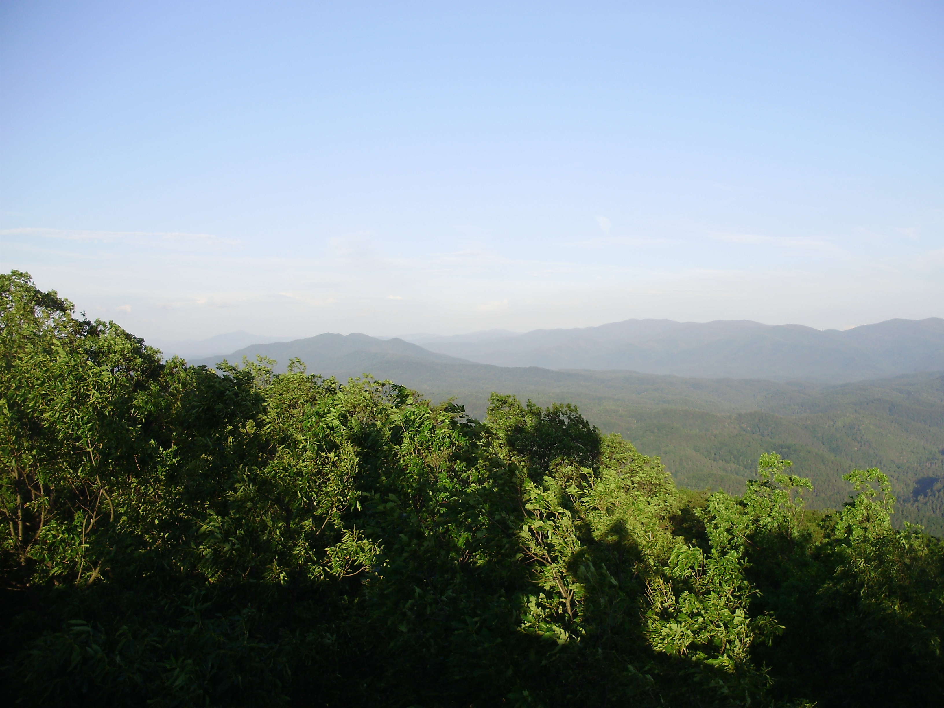 East view from Look Rock Observation Tower on Foothills Parkway, Blount County
