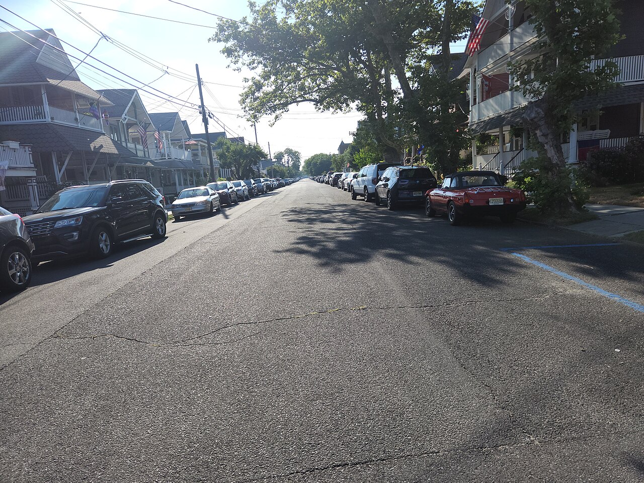 Main Street storefronts in Ocean Grove, New Jersey