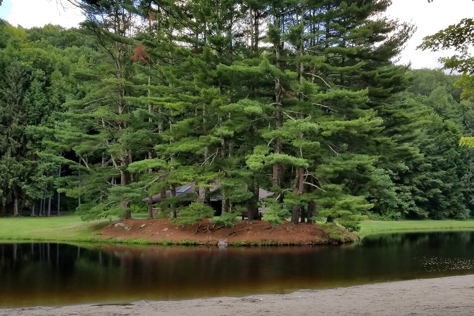 Cabin stay exterior, no faces
