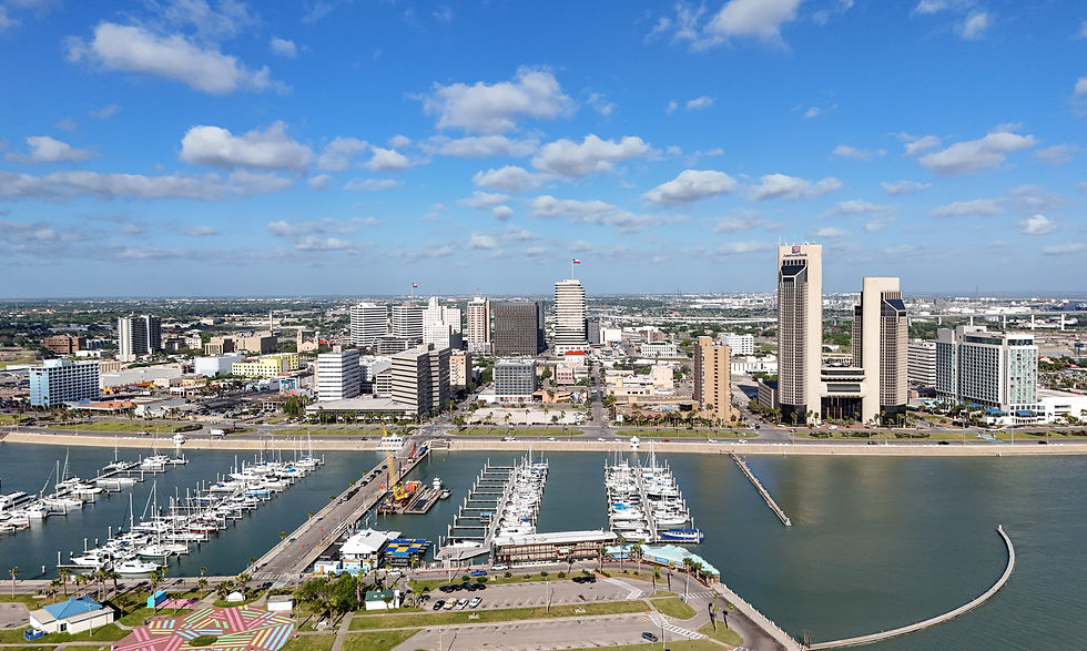 Corpus Christi, Texas downtown bayfront