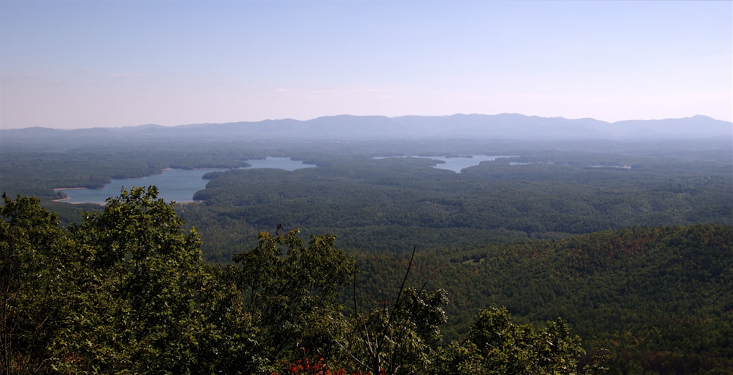 Lake James looking south from the Linville Gorge / Shortoff rim
