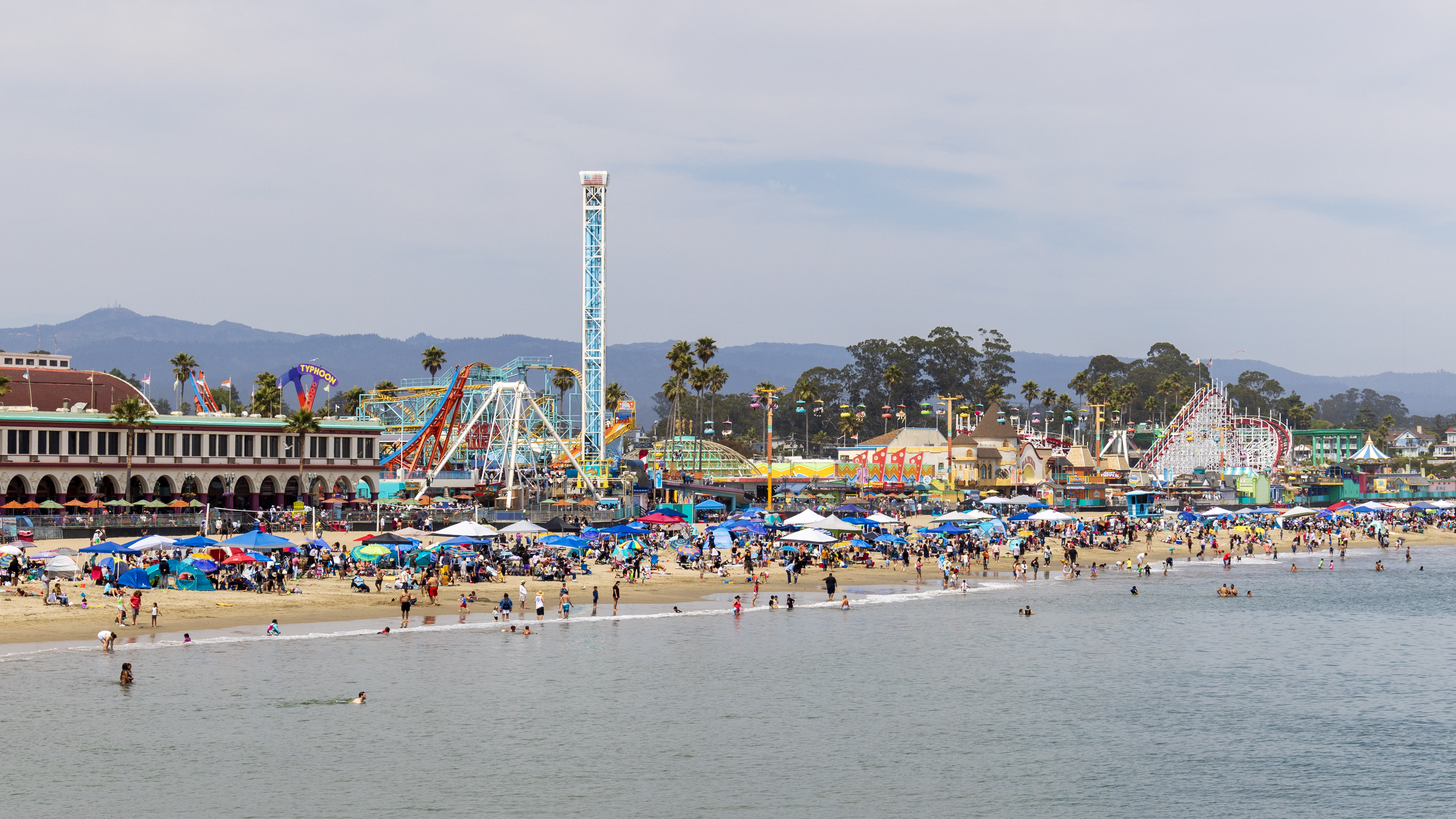 Santa Cruz Beach Boardwalk along the Monterey Bay waterfront
