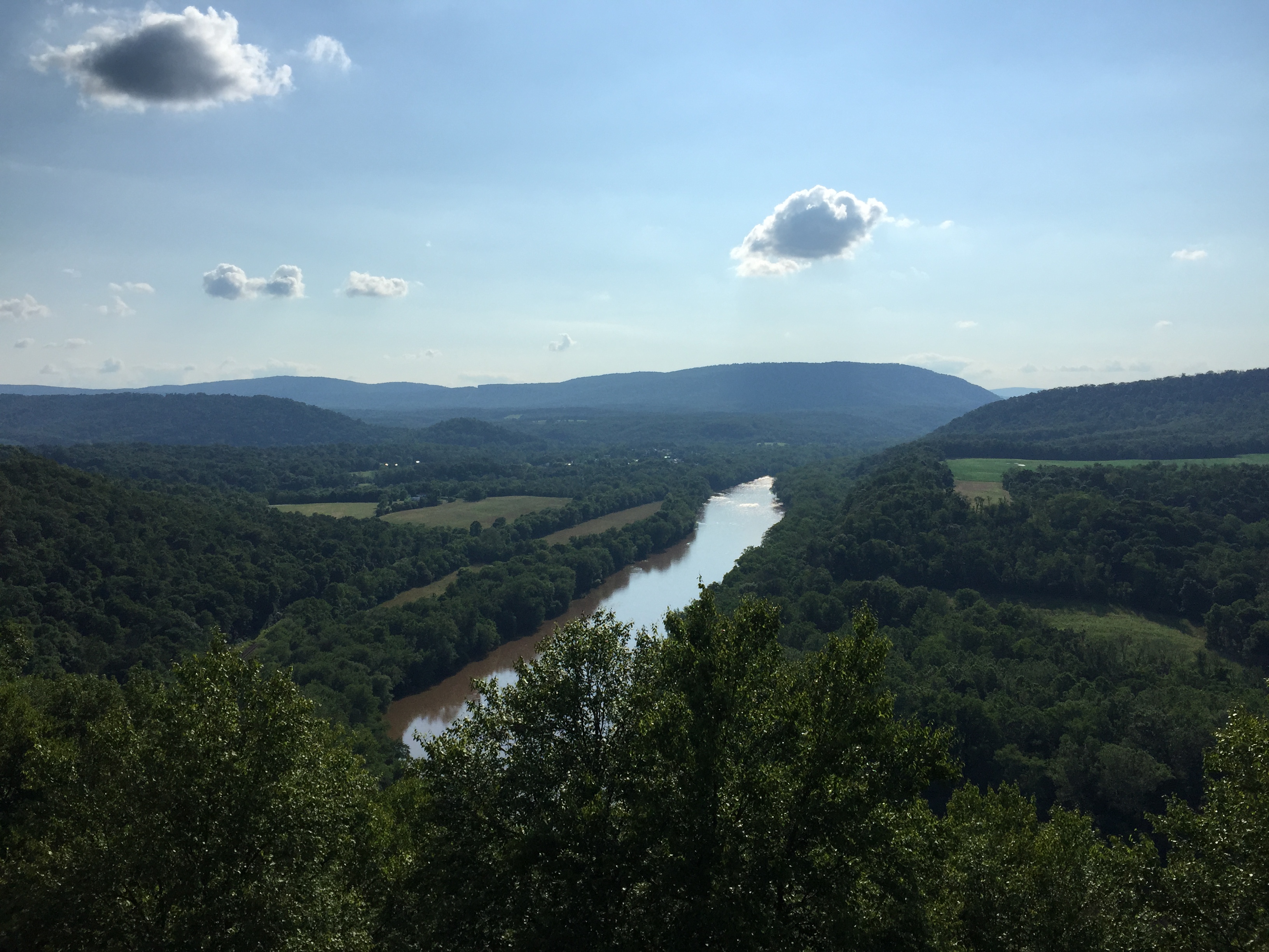 Potomac River view from WV Route 9 near Prospect Peak, Morgan County
