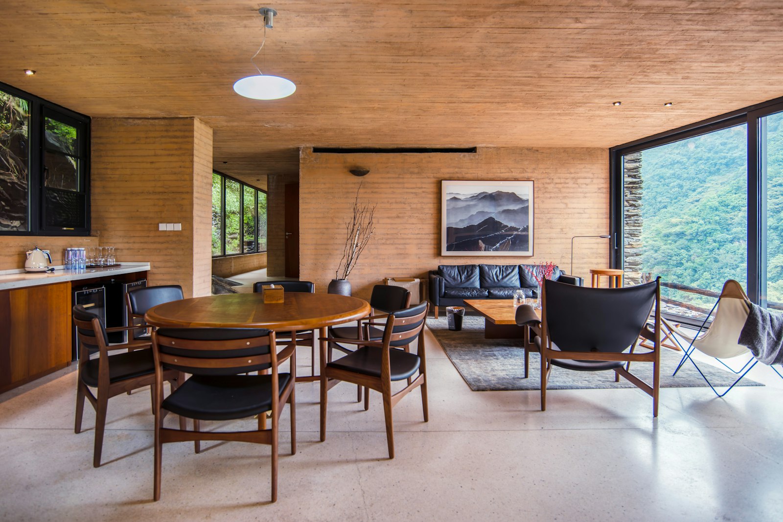 Open living and dining room, no faces