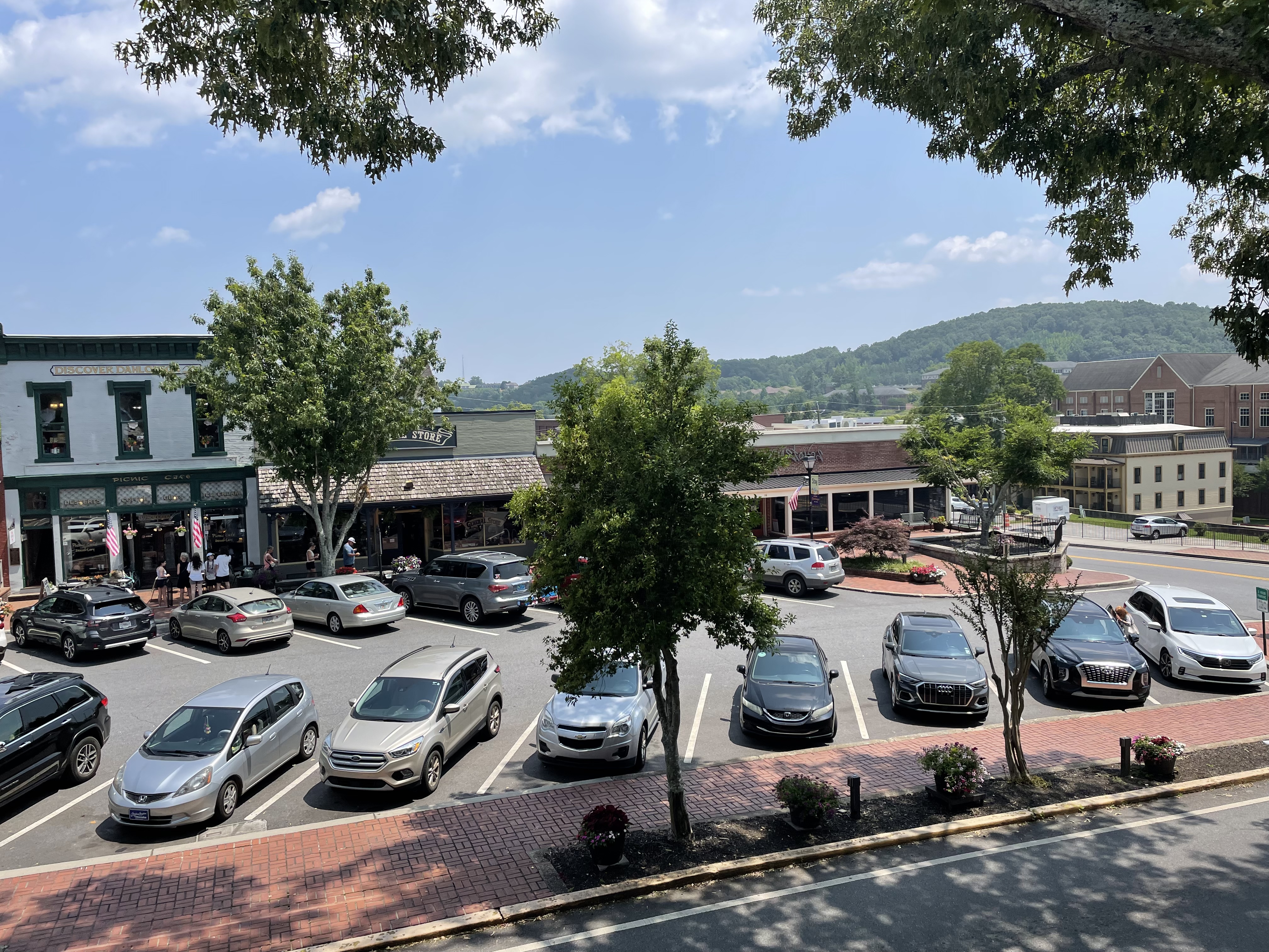 Downtown Dahlonega, Georgia on the GA-400 approach