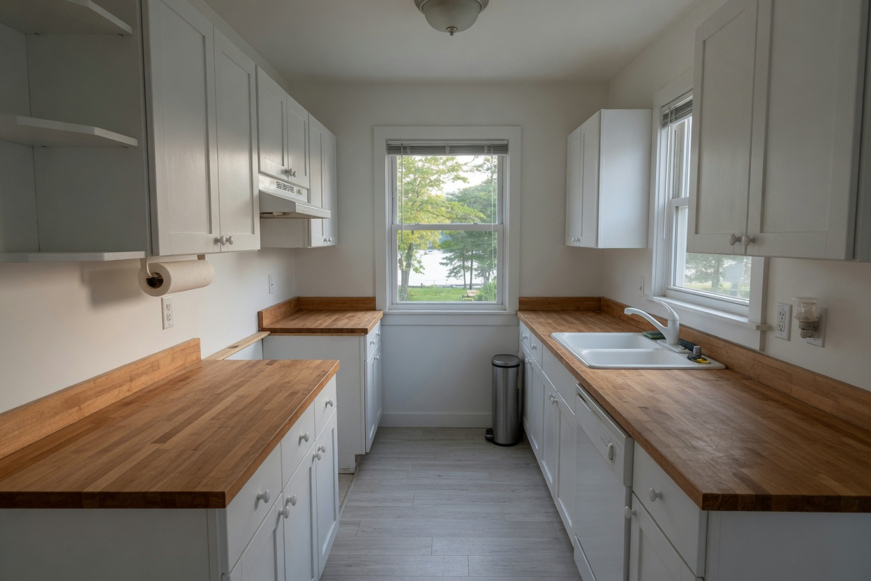 Stay lodging interior or exterior, no faces