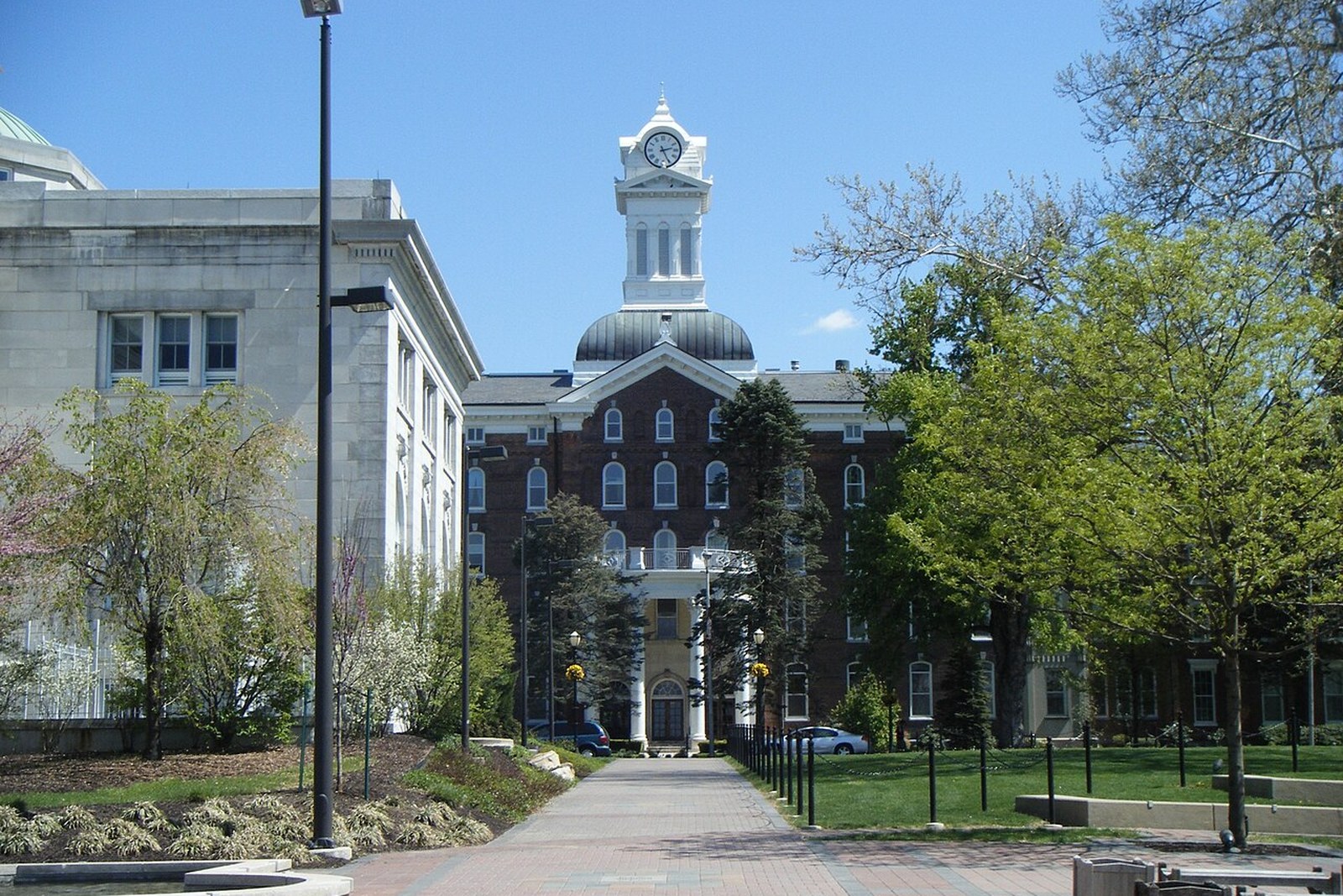 Kutztown University Old Main from Alumni Plaza