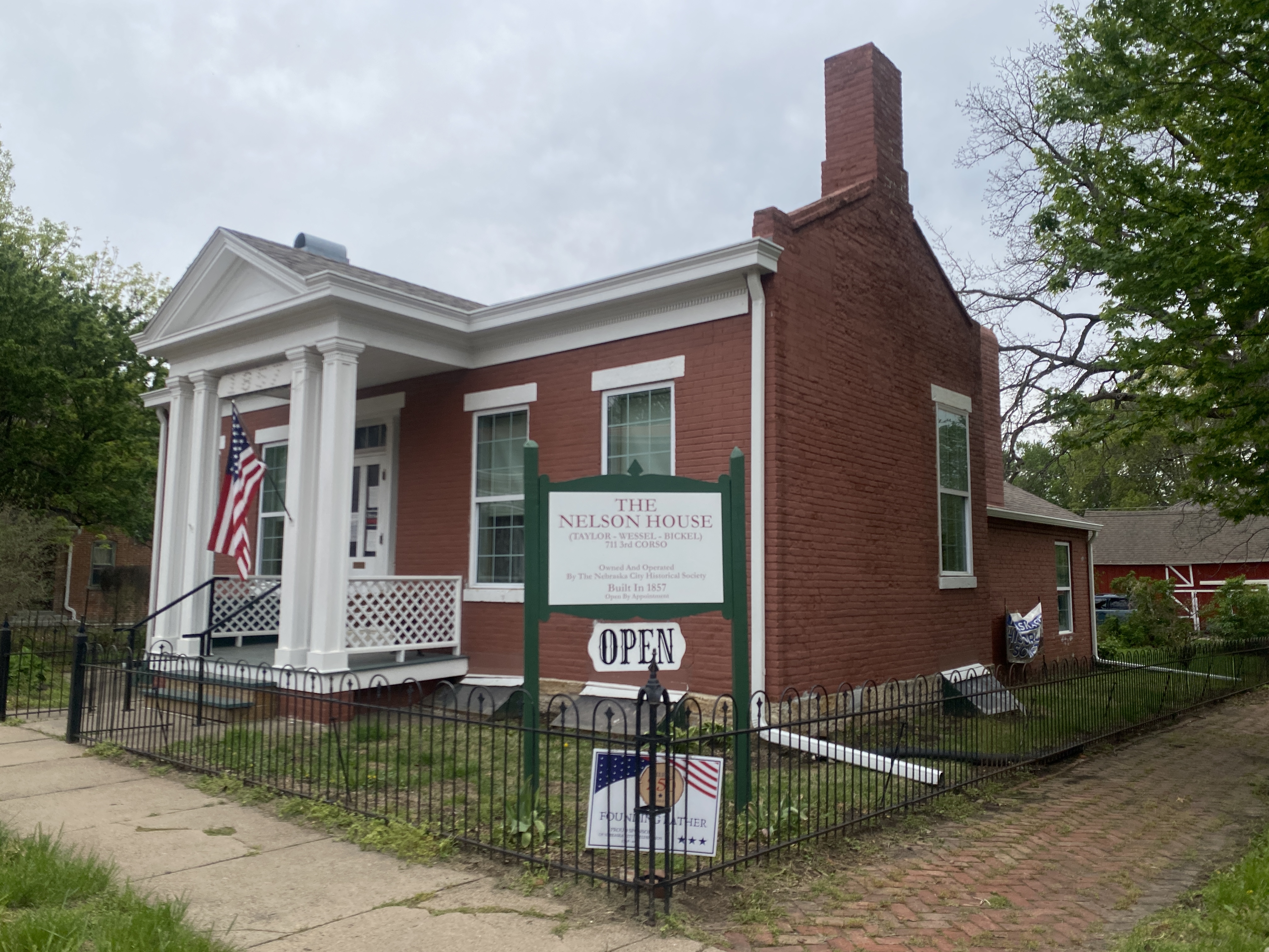 Historic Nelson House in Nebraska City, Nebraska