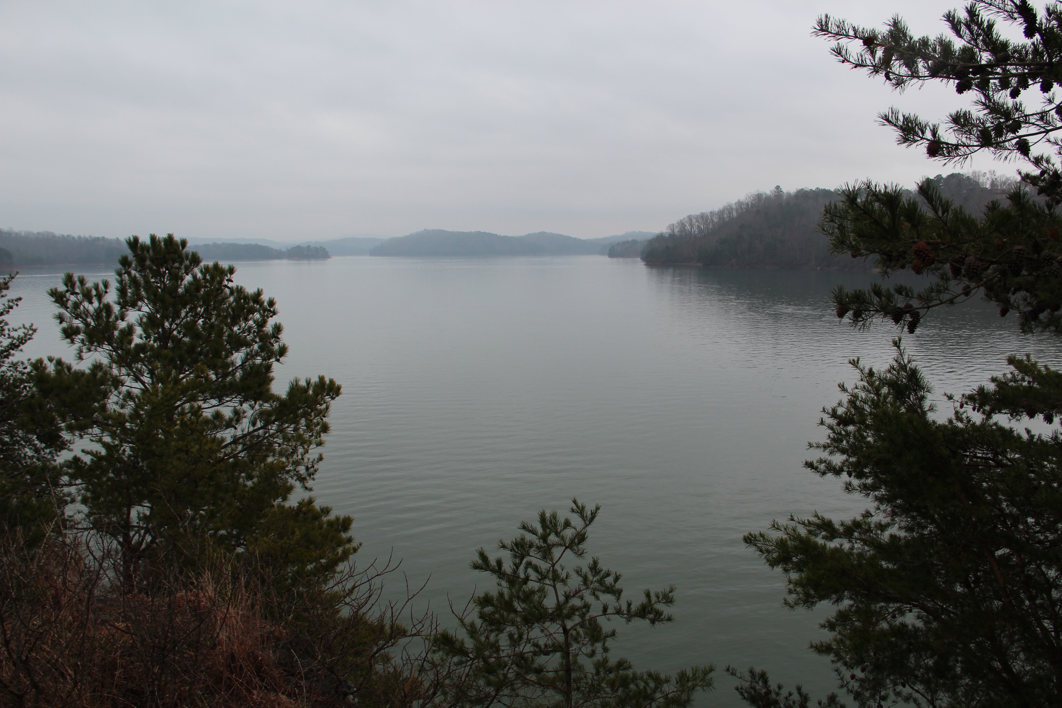 Carters Lake in the mountains near Ellijay, Georgia