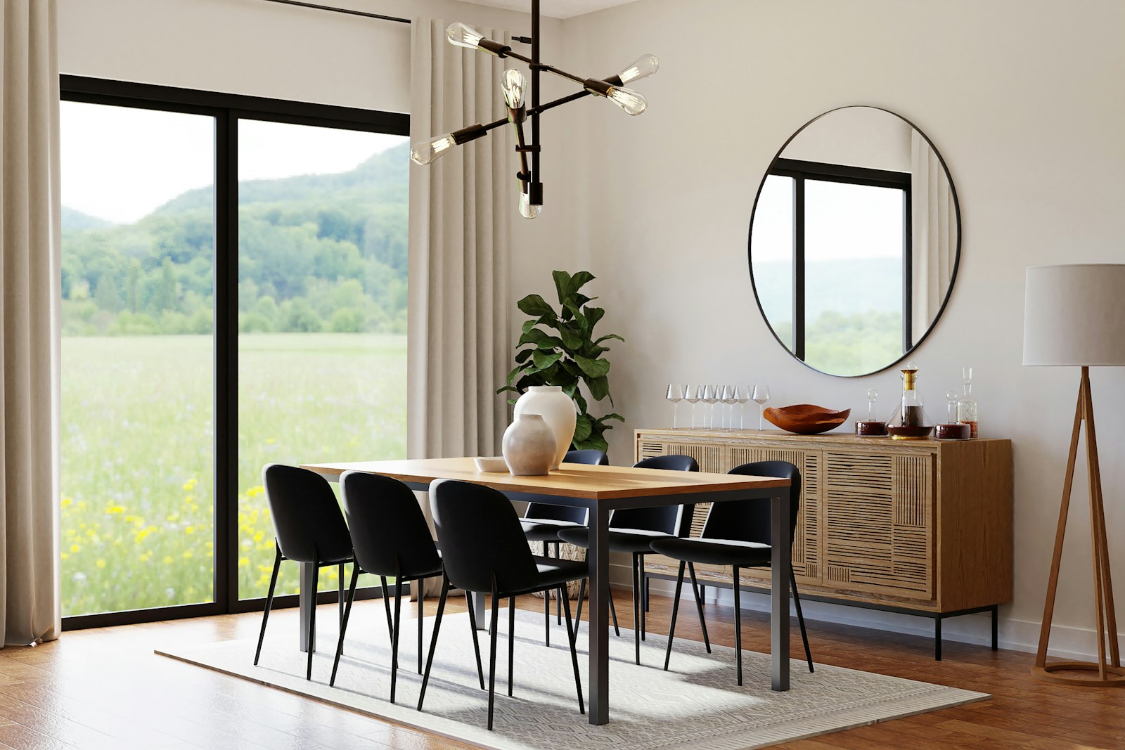 Dining furniture, no faces