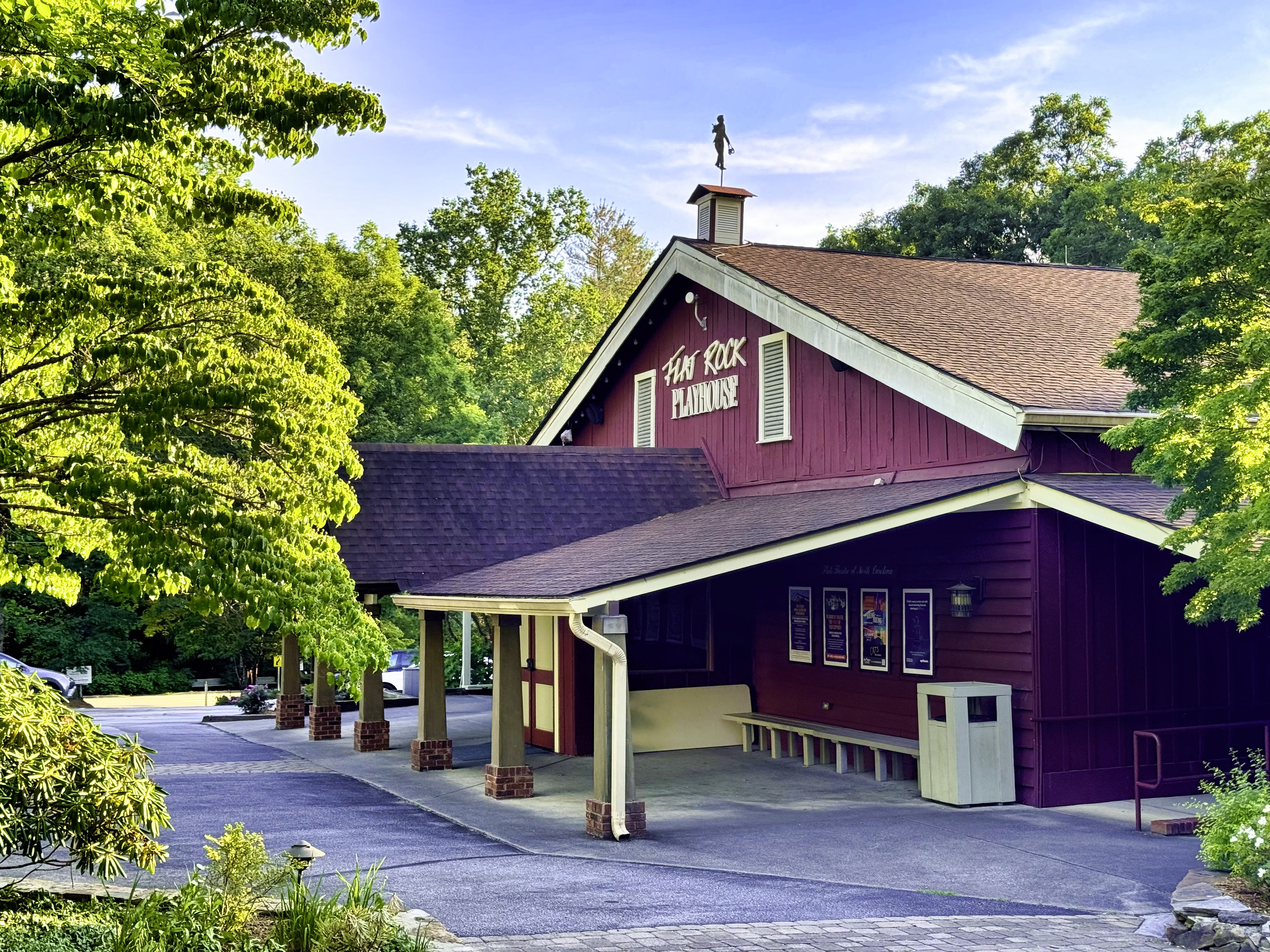 Flat Rock Playhouse in Flat Rock, North Carolina — landscape after the Apple Festival weekend