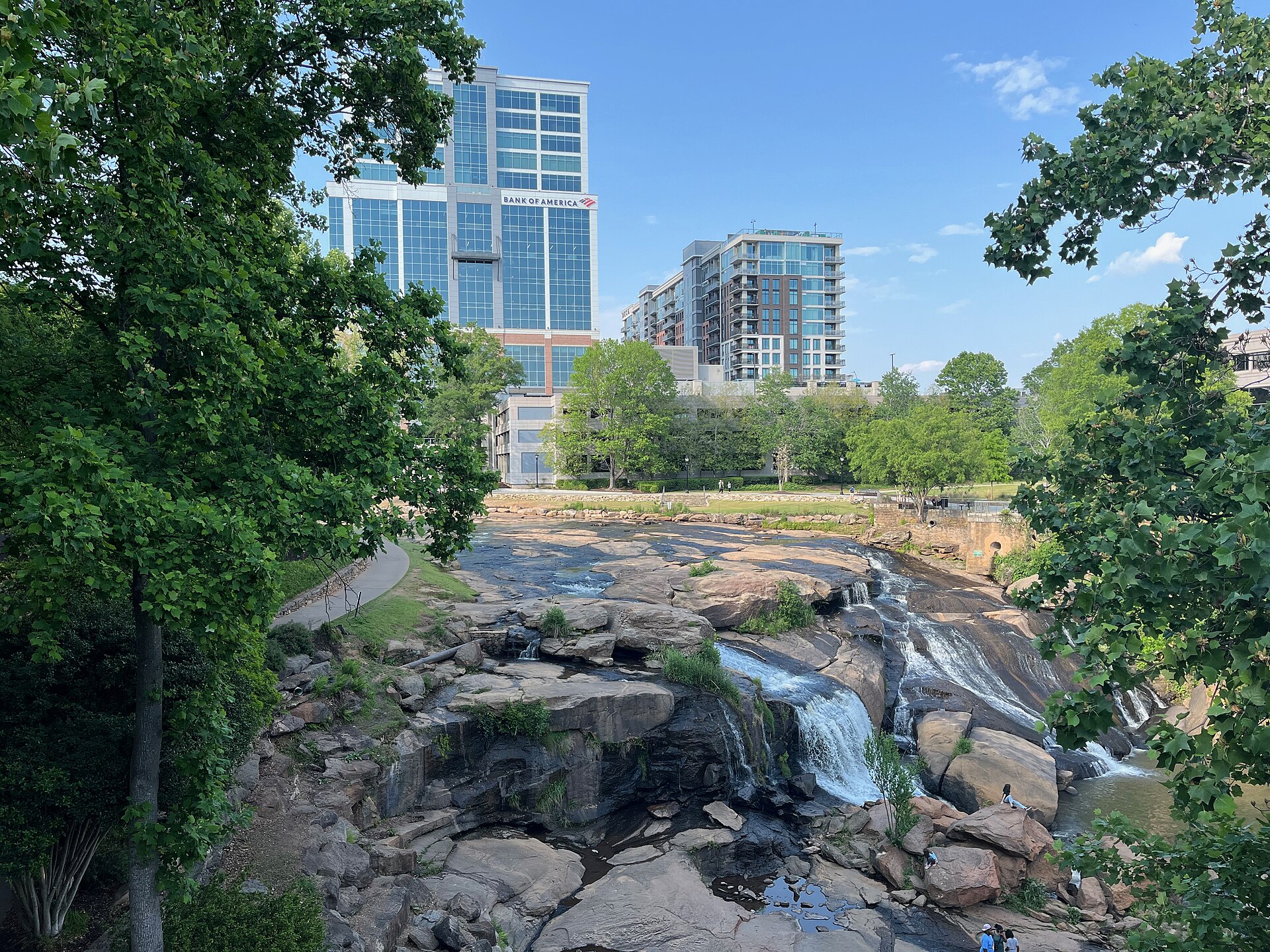 Falls Park on the Reedy in Greenville, South Carolina, photograph