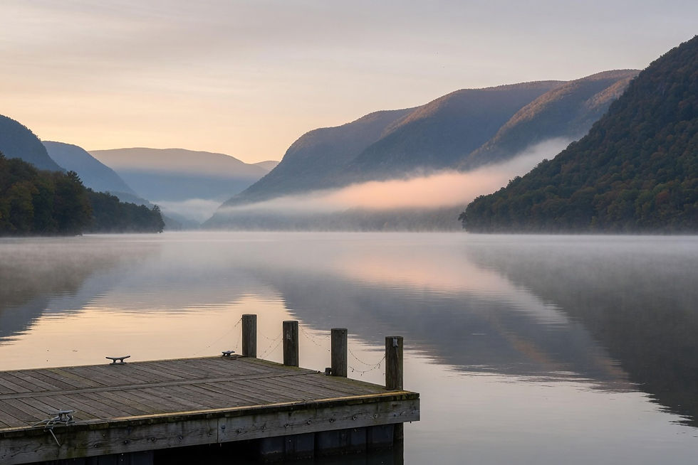Hudson River from the Cold Spring dock at morning
