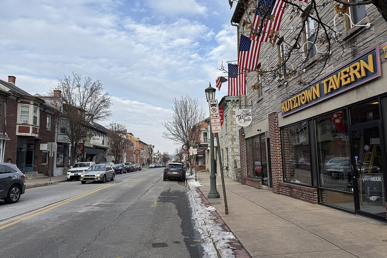 Main Street Kutztown with Kutztown Tavern