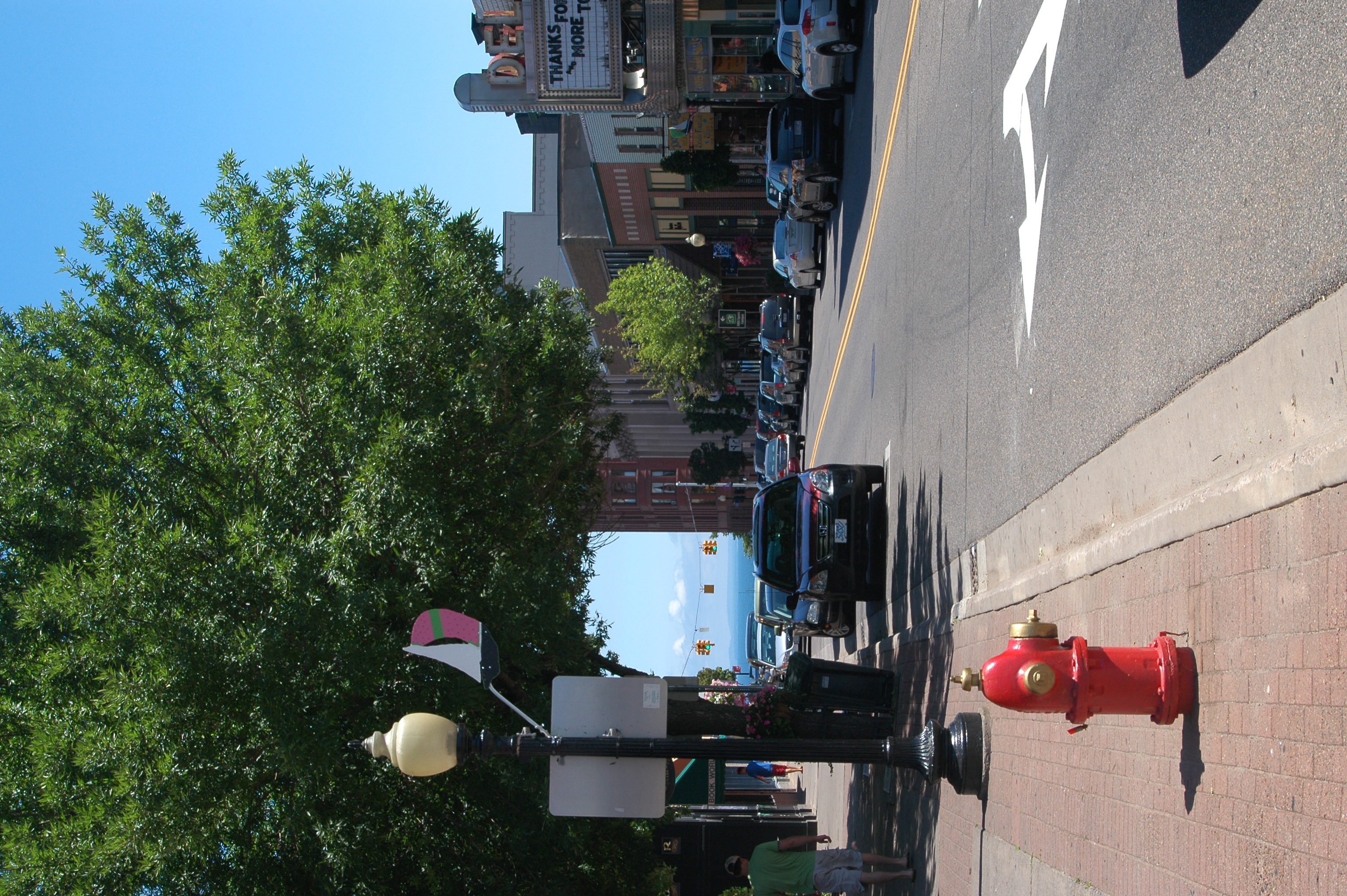 Washington Street in downtown Marquette, Michigan