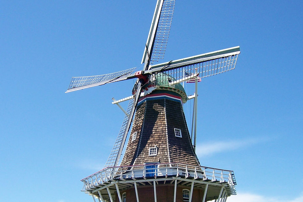 De Zwaan windmill, Windmill Island Gardens, Holland, Michigan