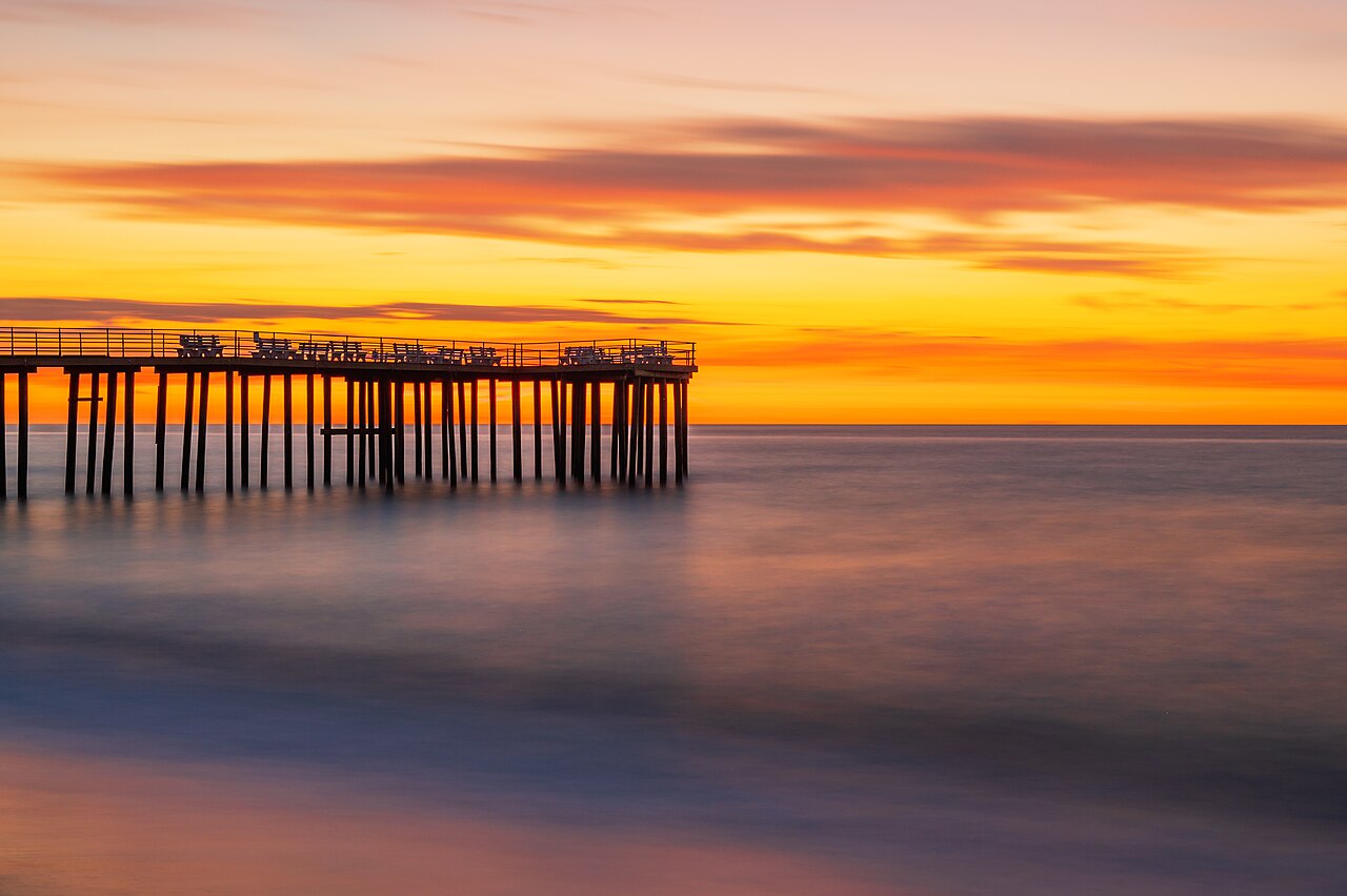 Golden hour at the Ocean Grove fishing pier