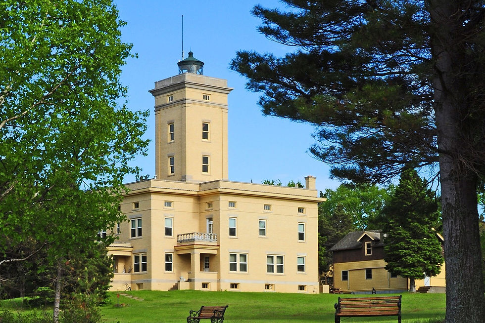 Sand Hills Light, Allouez Township, labeled Keweenaw neighbor, never the Copper Harbor pin