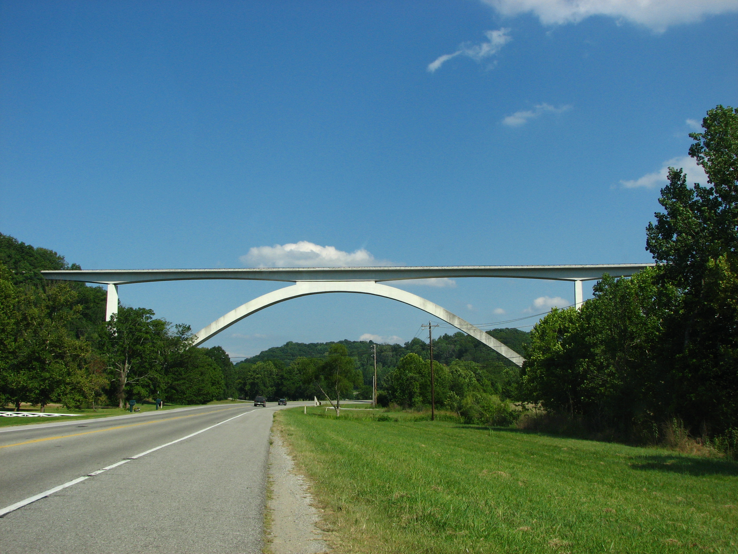 Natchez Trace Parkway Double Arch Bridge near Franklin, Tennessee