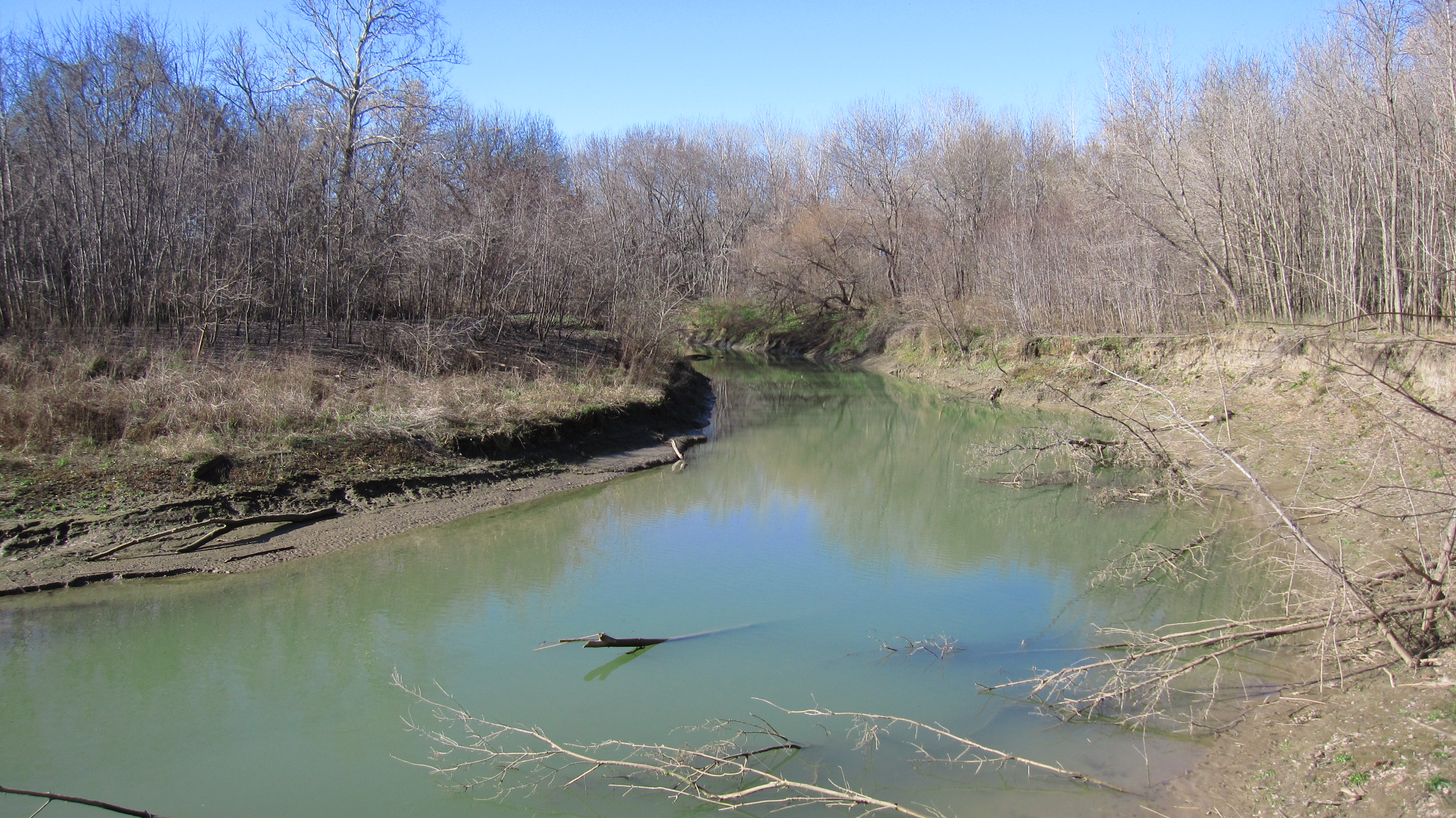 Bear Creek at Weston Bend State Park near Weston, Missouri