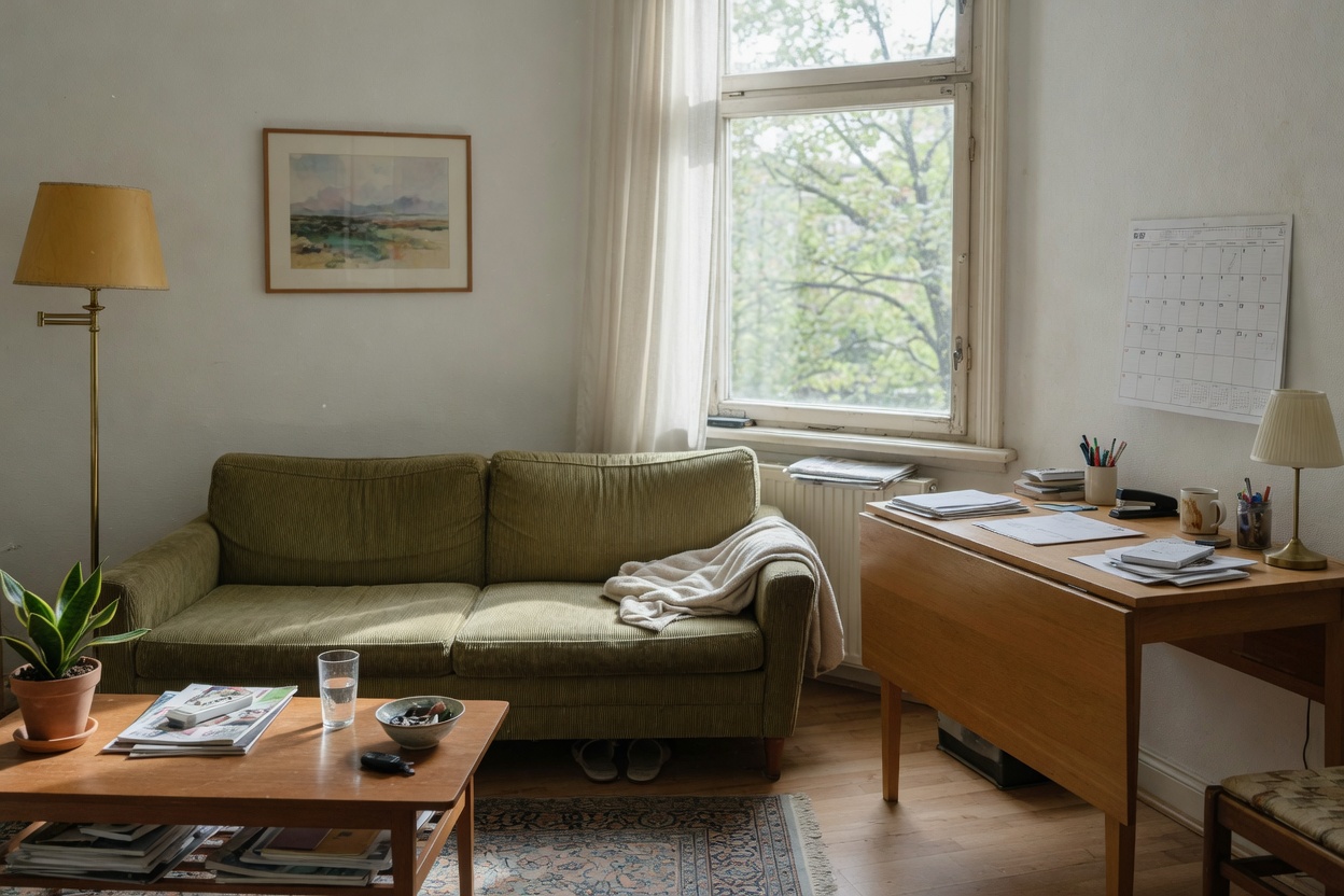 Stay lodging interior or exterior, no faces