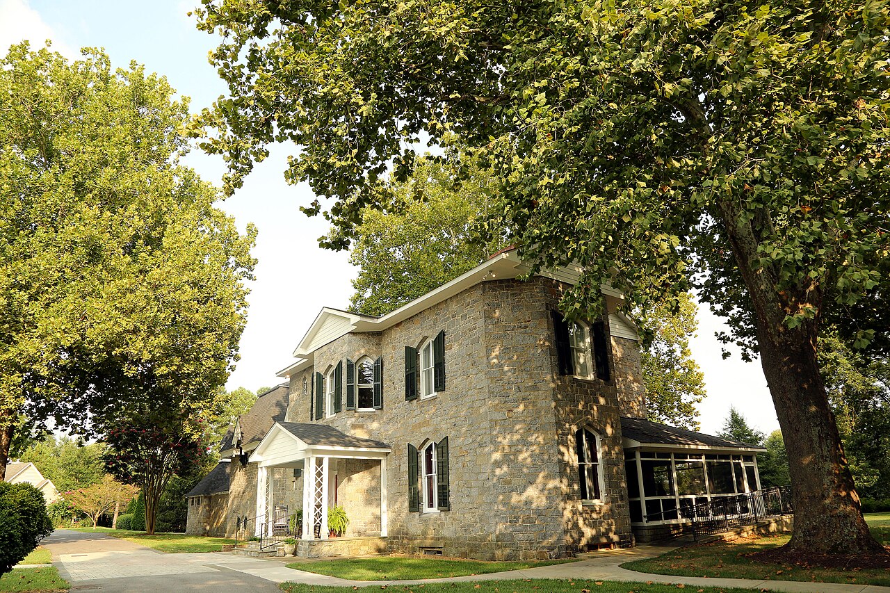 Magnolia Manor under trees in Easton, Maryland.