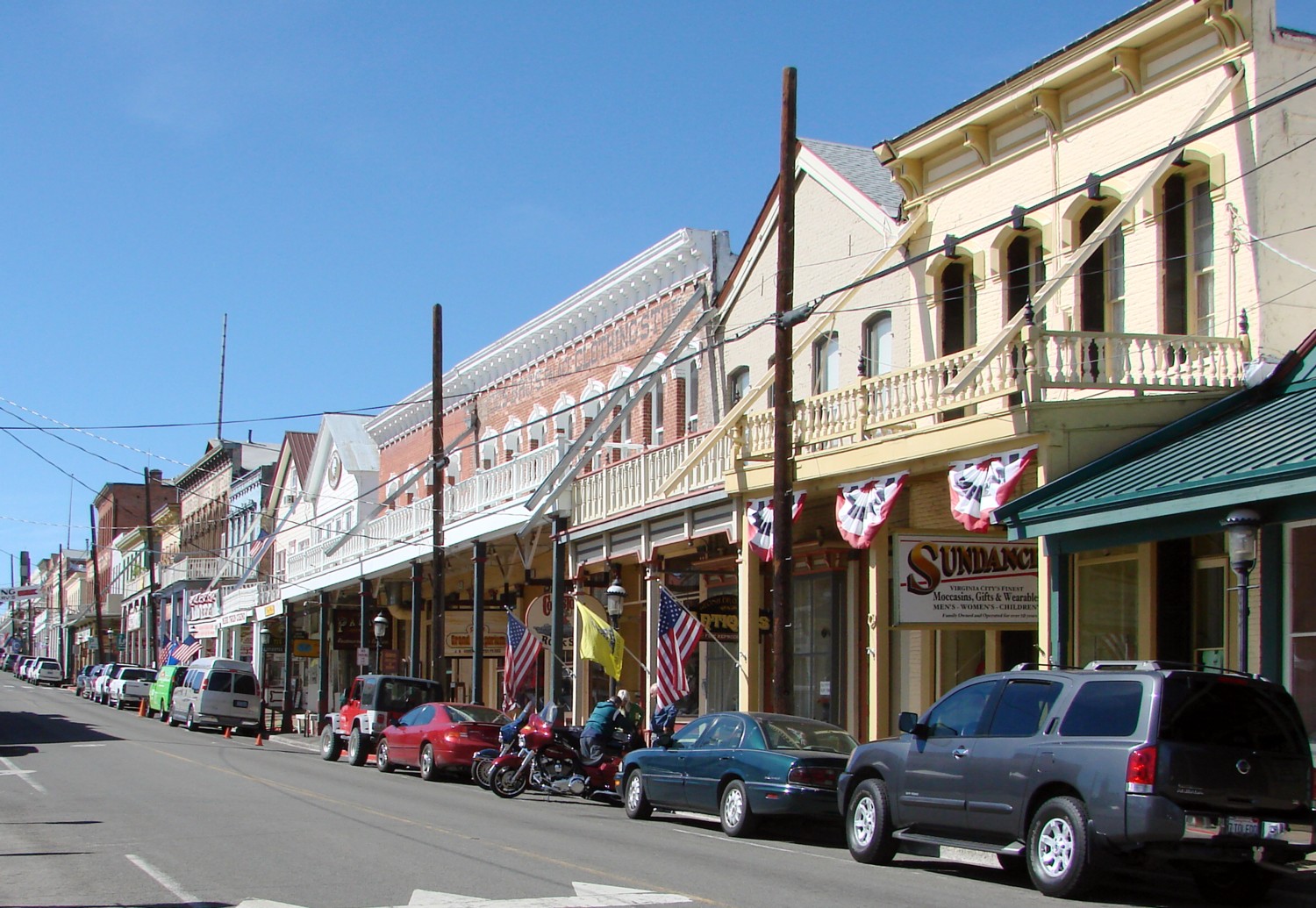 C Street boardwalk in Virginia City, Nevada