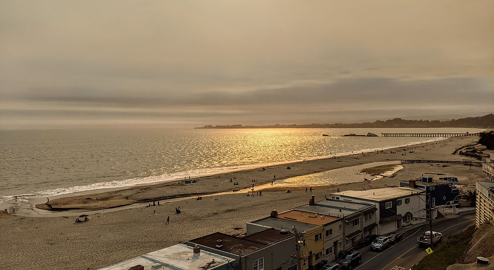 Mouth of Aptos Creek on the Santa Cruz County coast