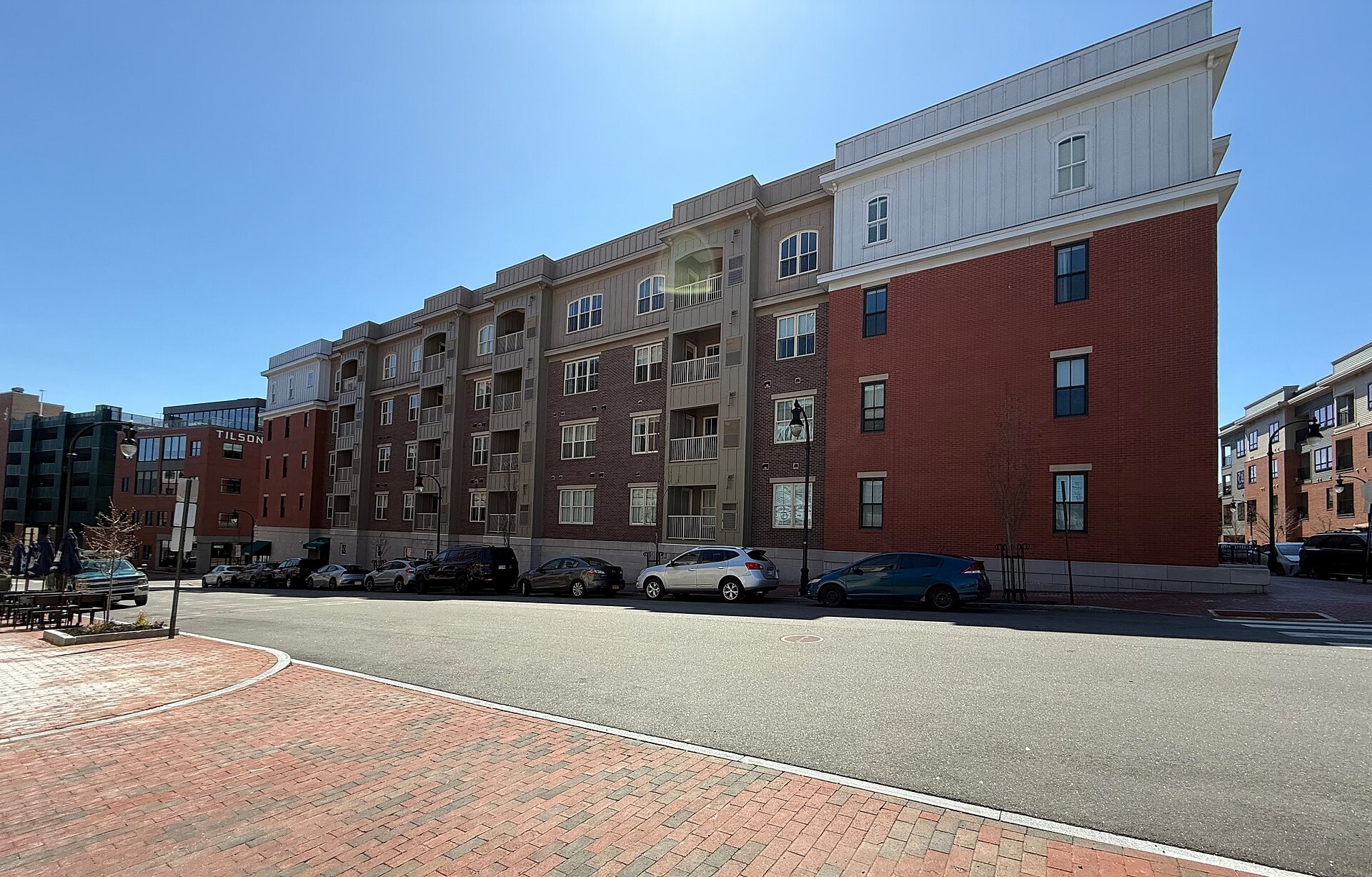 Brick apartments on Hancock Street, Portland, Maine