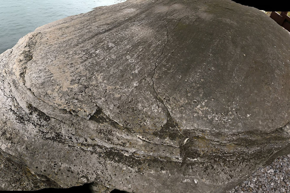 Inscription Rock on Kelleys Island, Lake Erie, Ohio