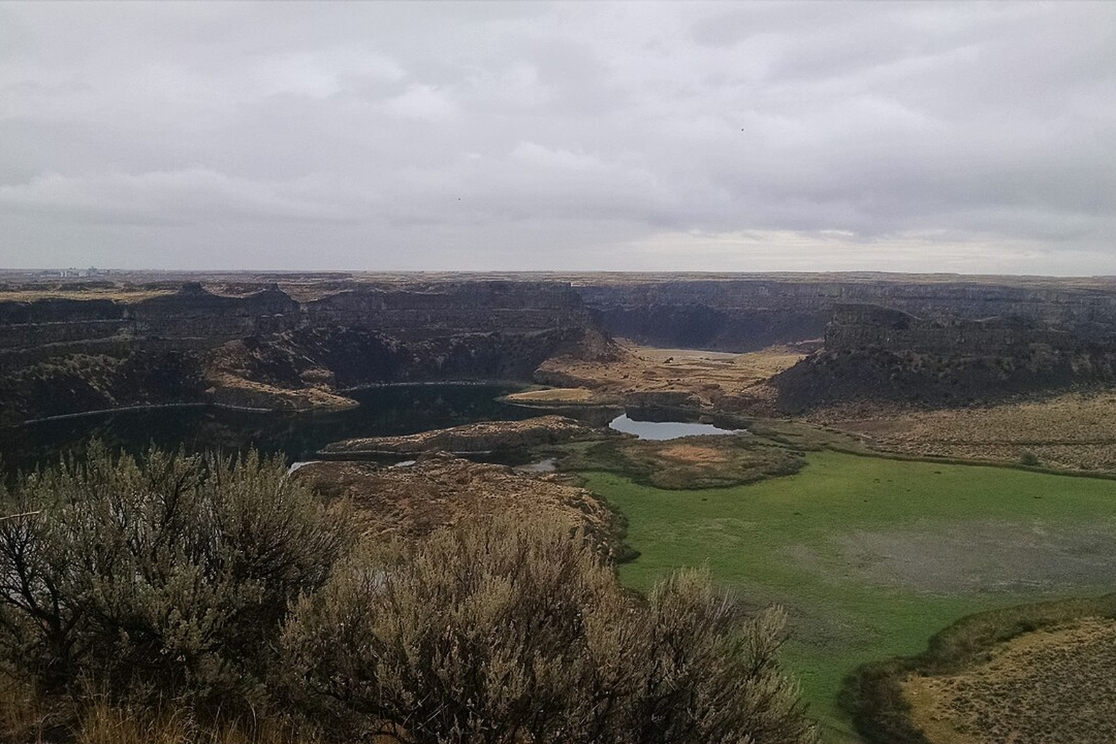 Dry Falls overlook in Grant County