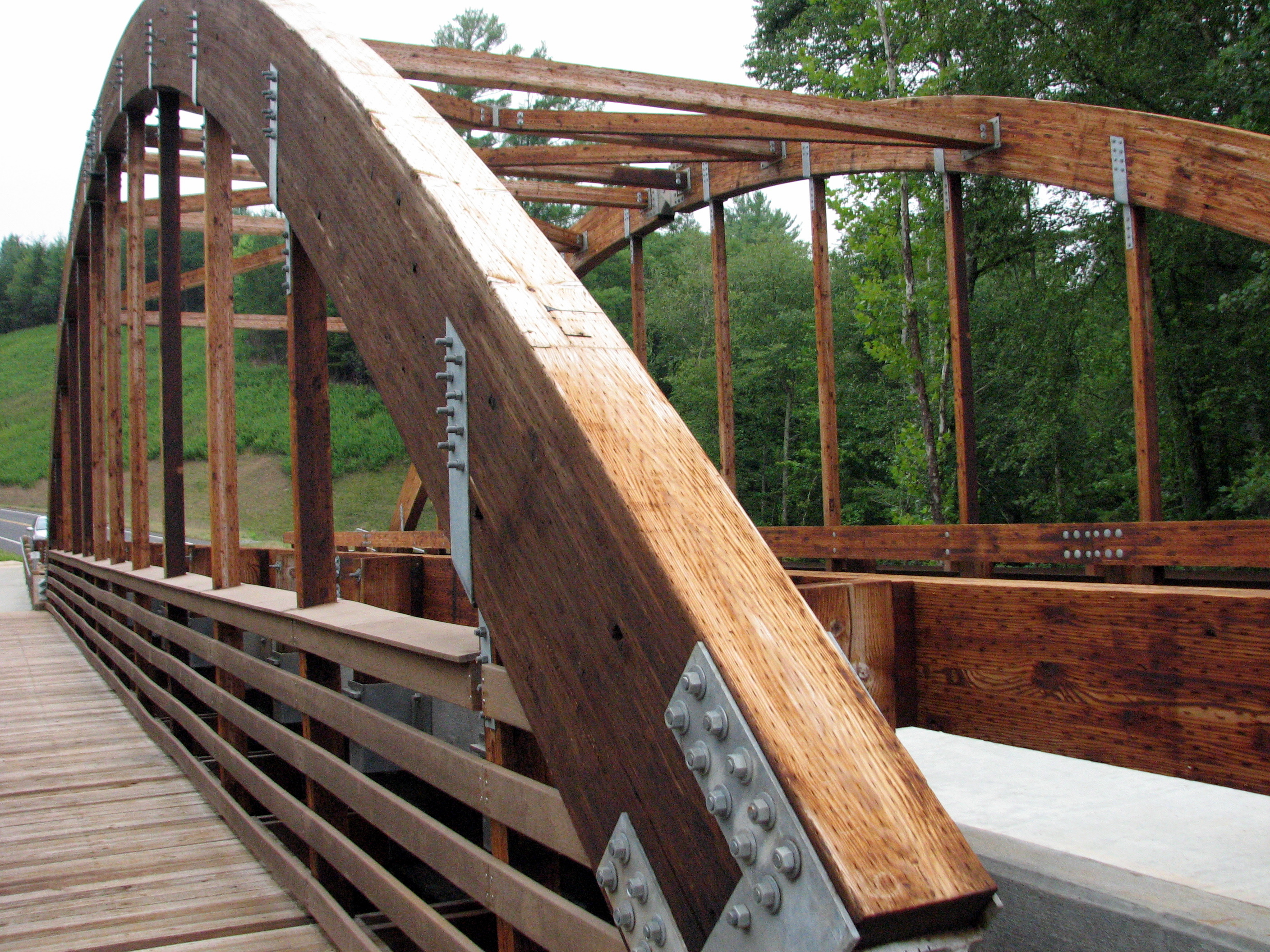 Lake James park bridge and water-access road