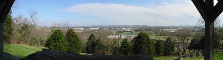 Winstead Hill overlooking the Franklin, Tennessee battlefield