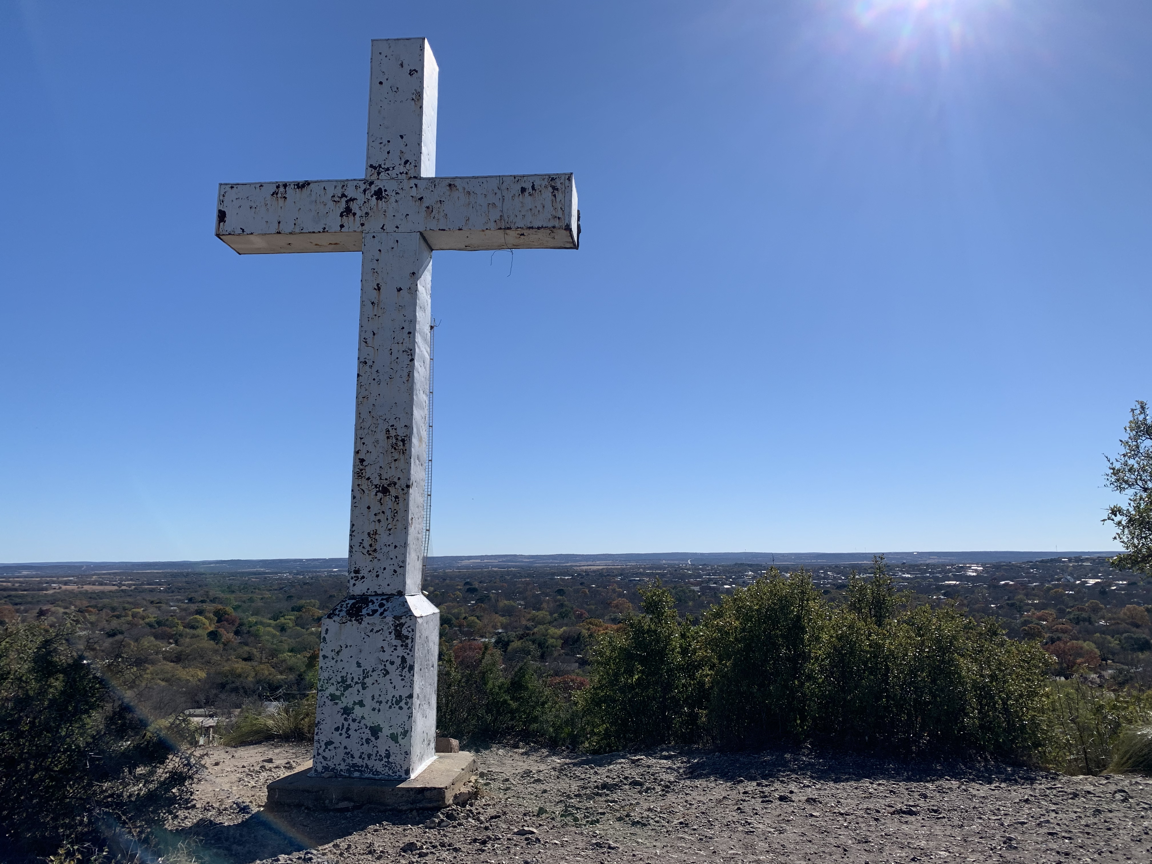 Cross Mountain overlooking Fredericksburg, Texas