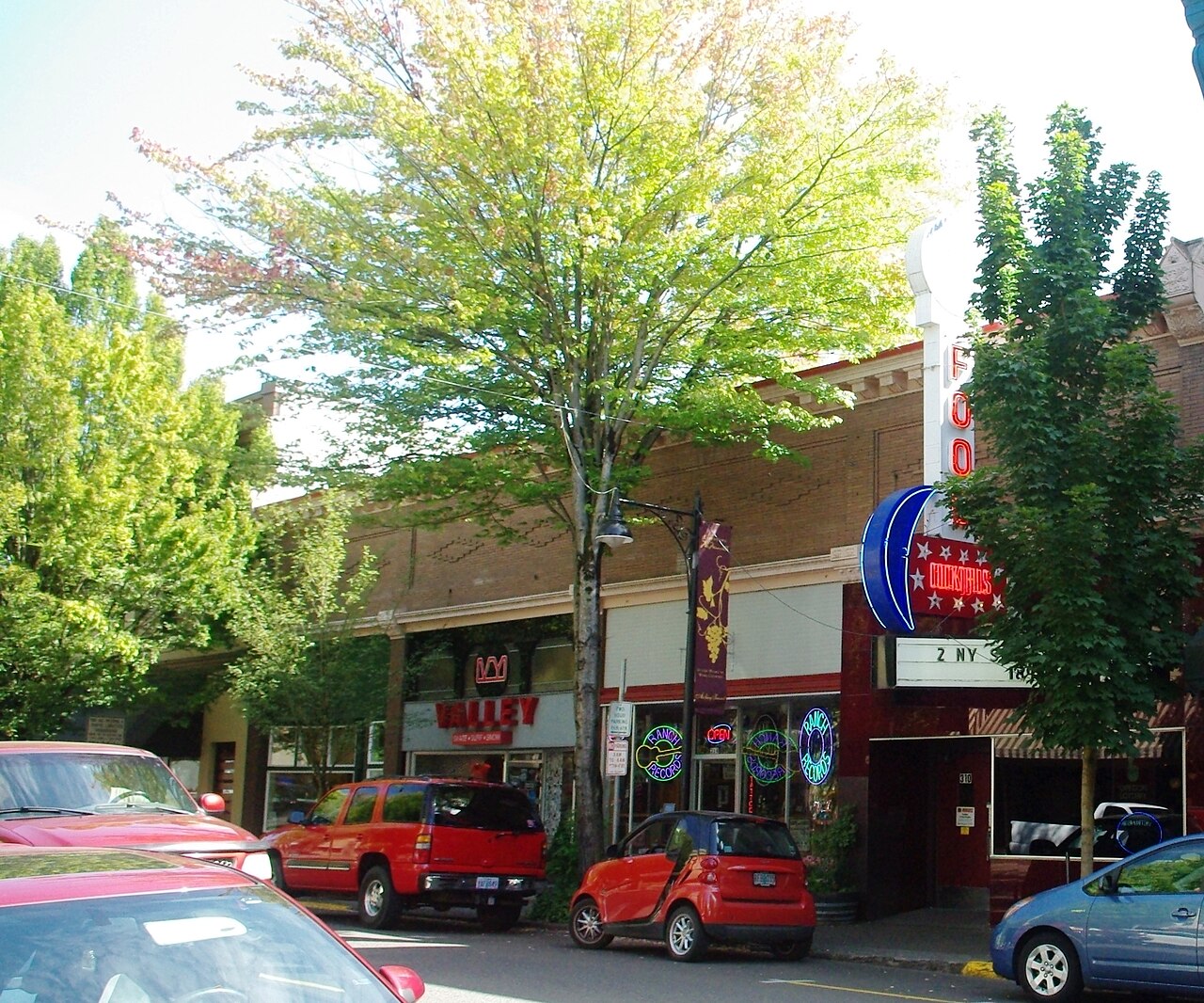 Third Street in downtown McMinnville, Oregon.